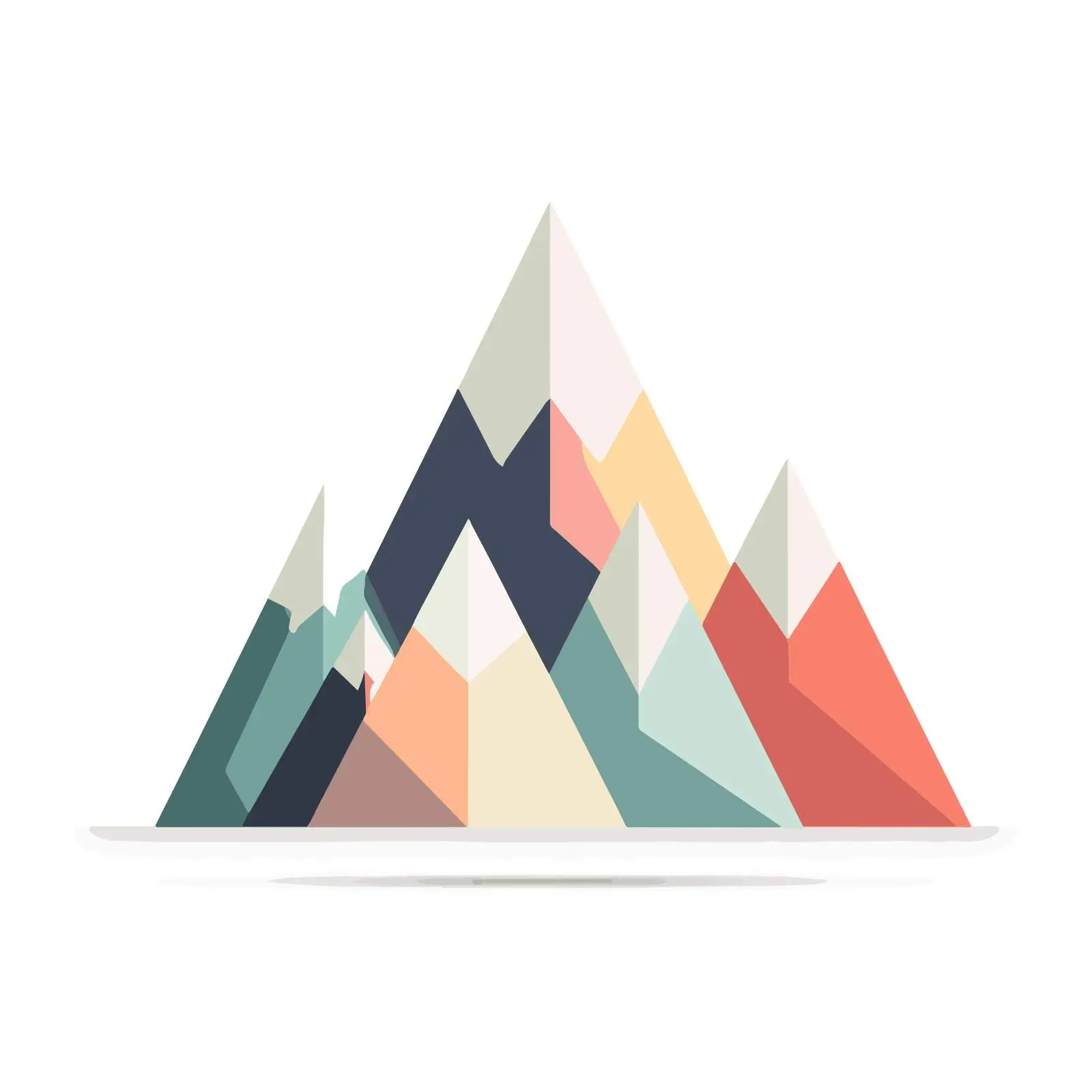 Minimalist Mountain Icon — free download from Dotvec