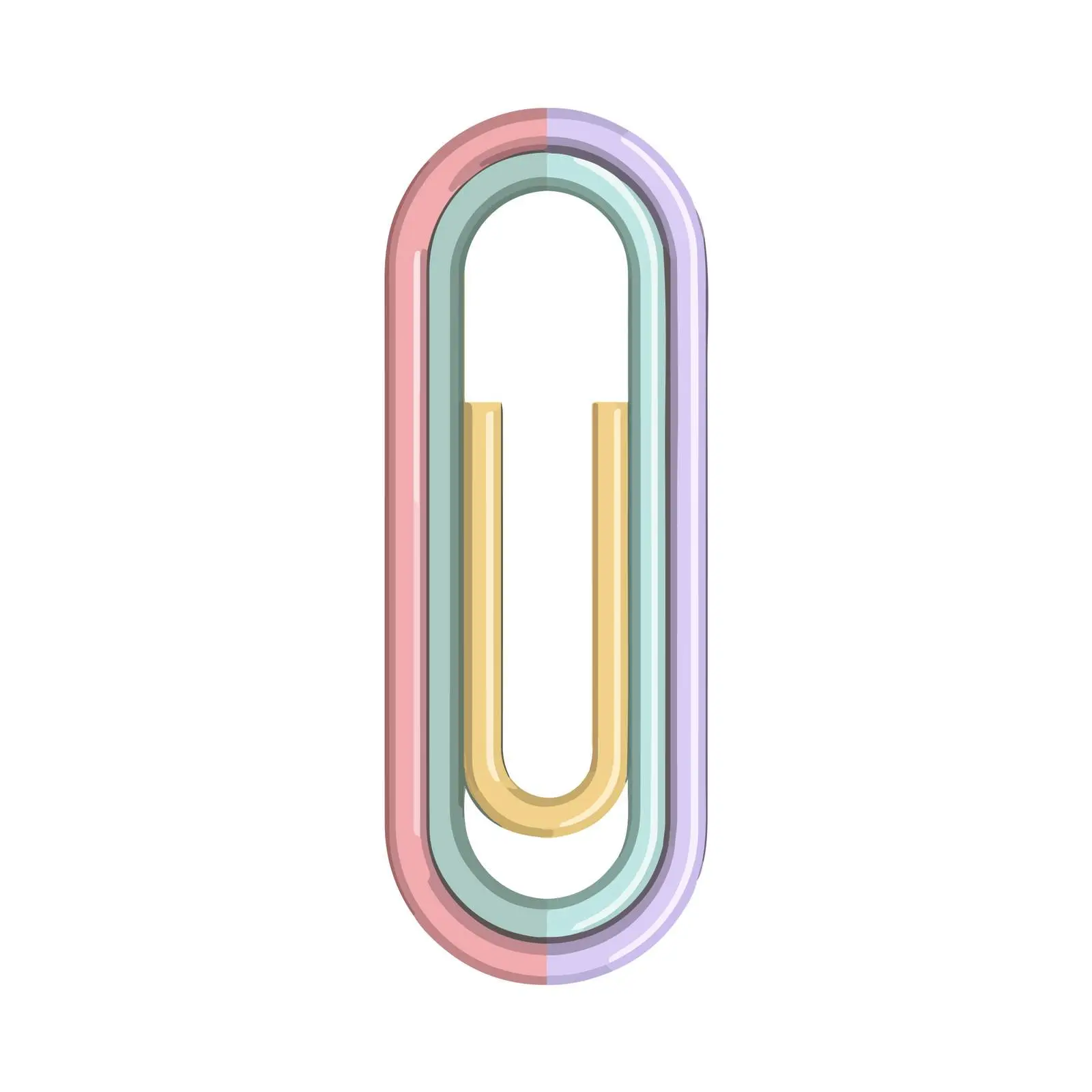 Minimalist Paperclip Icon — free download from Dotvec