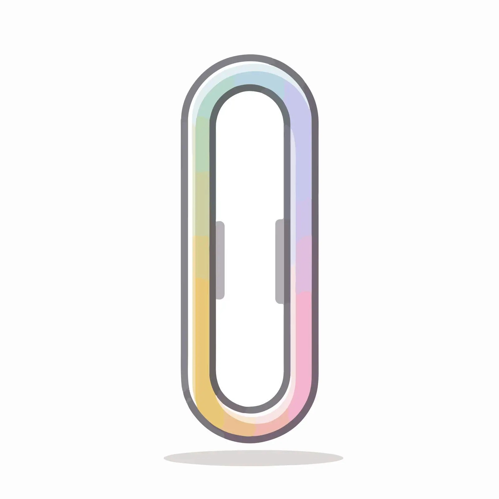 Minimalist Paperclip Icon — free download from Dotvec