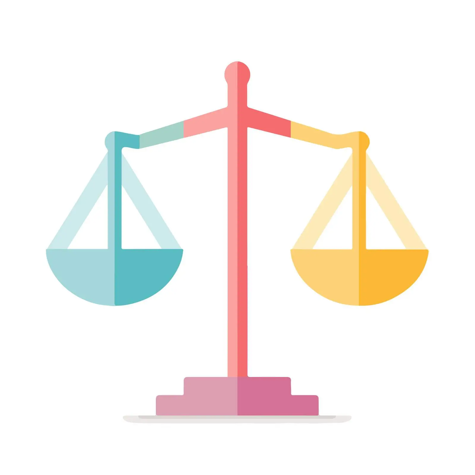 Minimalist Scales of Justice Icon — free download from Dotvec