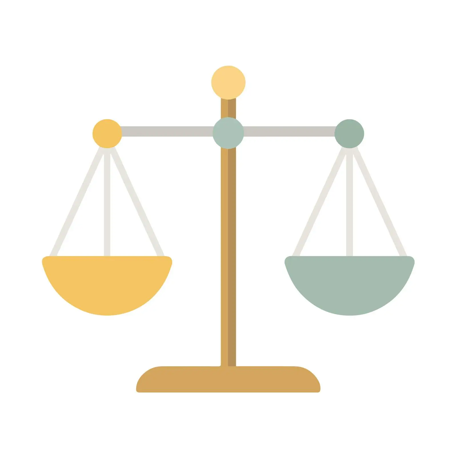 Minimalist Scales of Justice Icon — free download from Dotvec