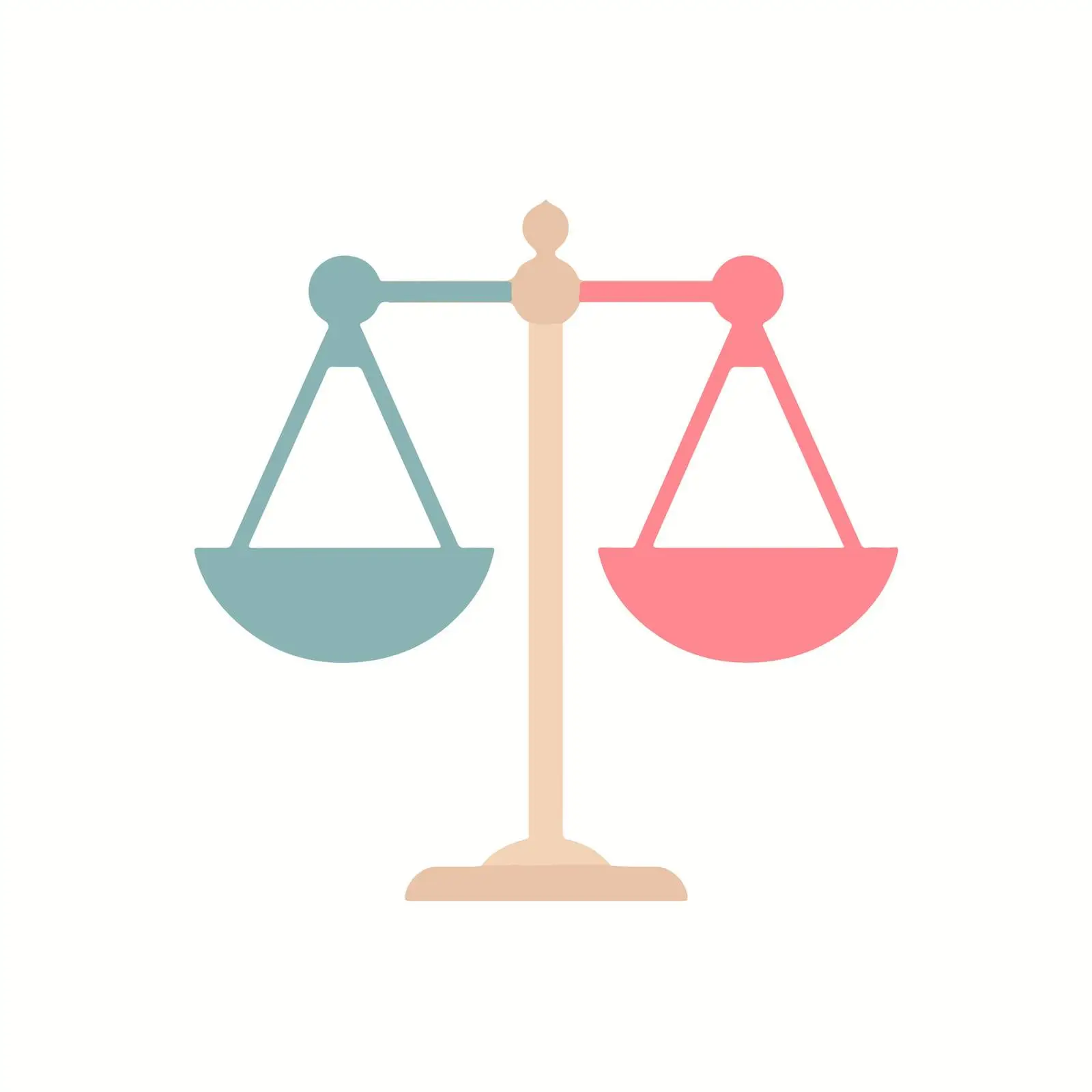 Minimalist Scales of Justice Icon — free download from Dotvec