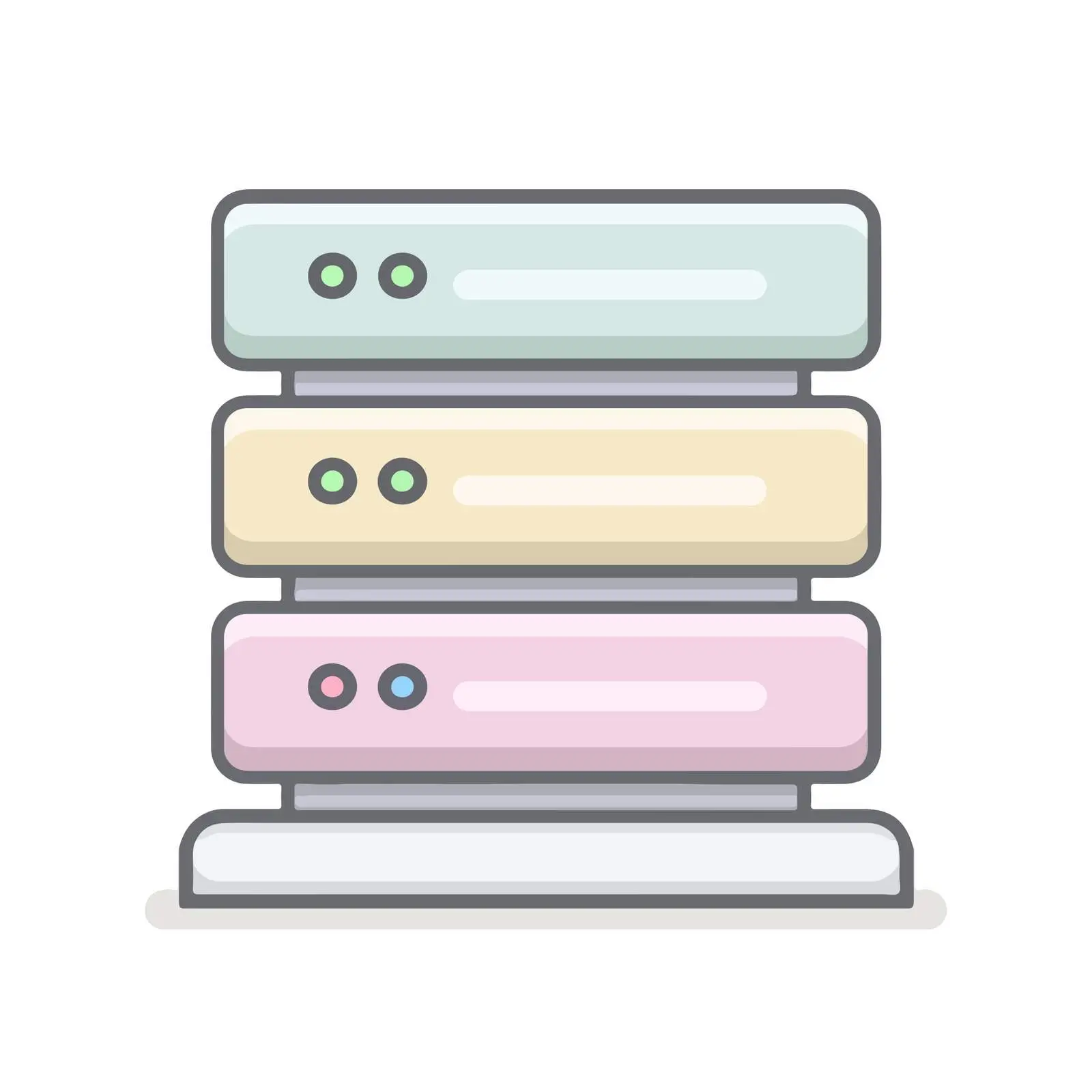 Minimalist Server Icon Design — free download from Dotvec