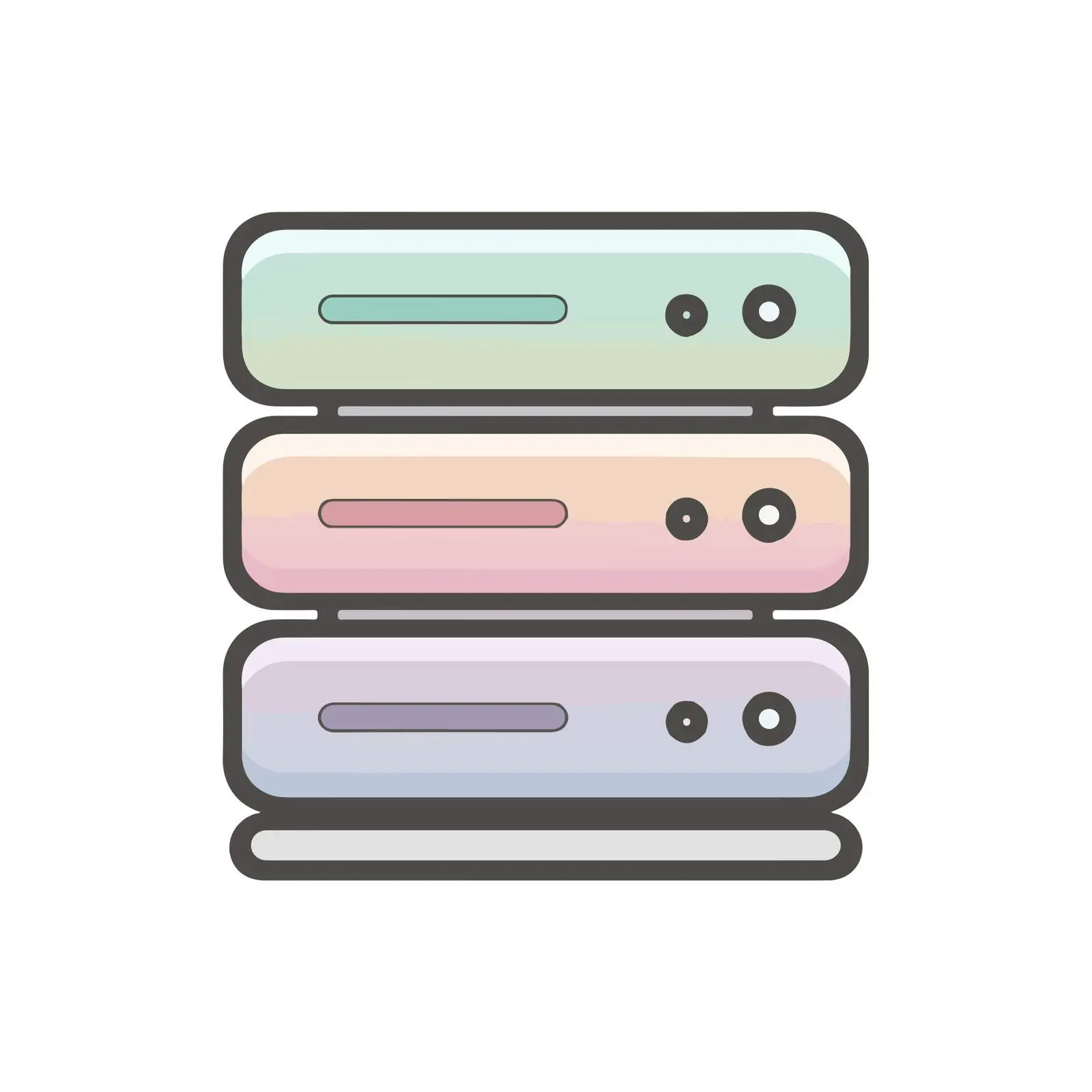 Minimalist Server Icon — free download from Dotvec