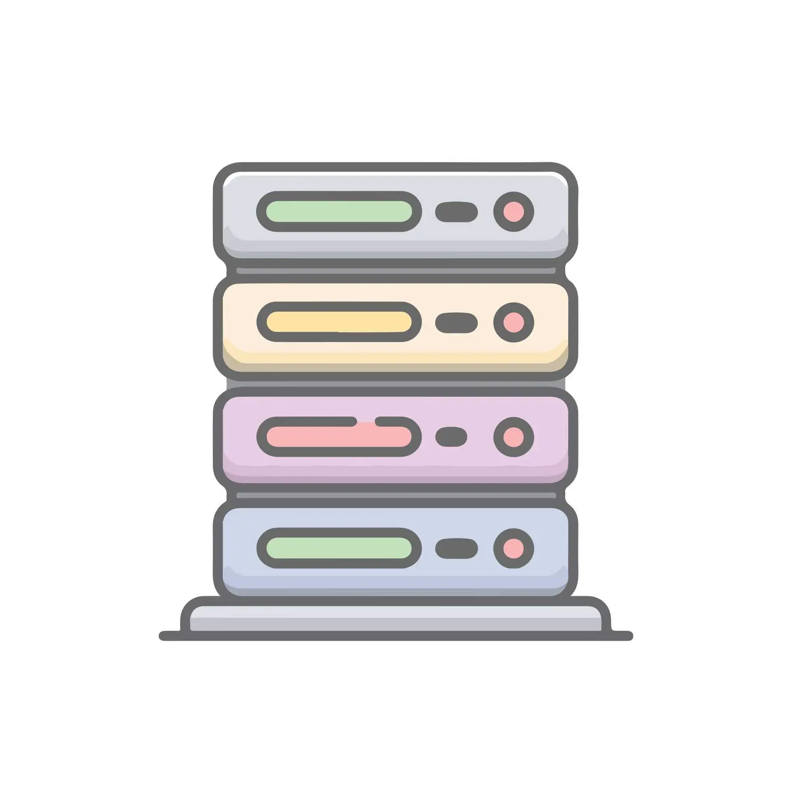 Minimalist Server Icon — free download from Dotvec