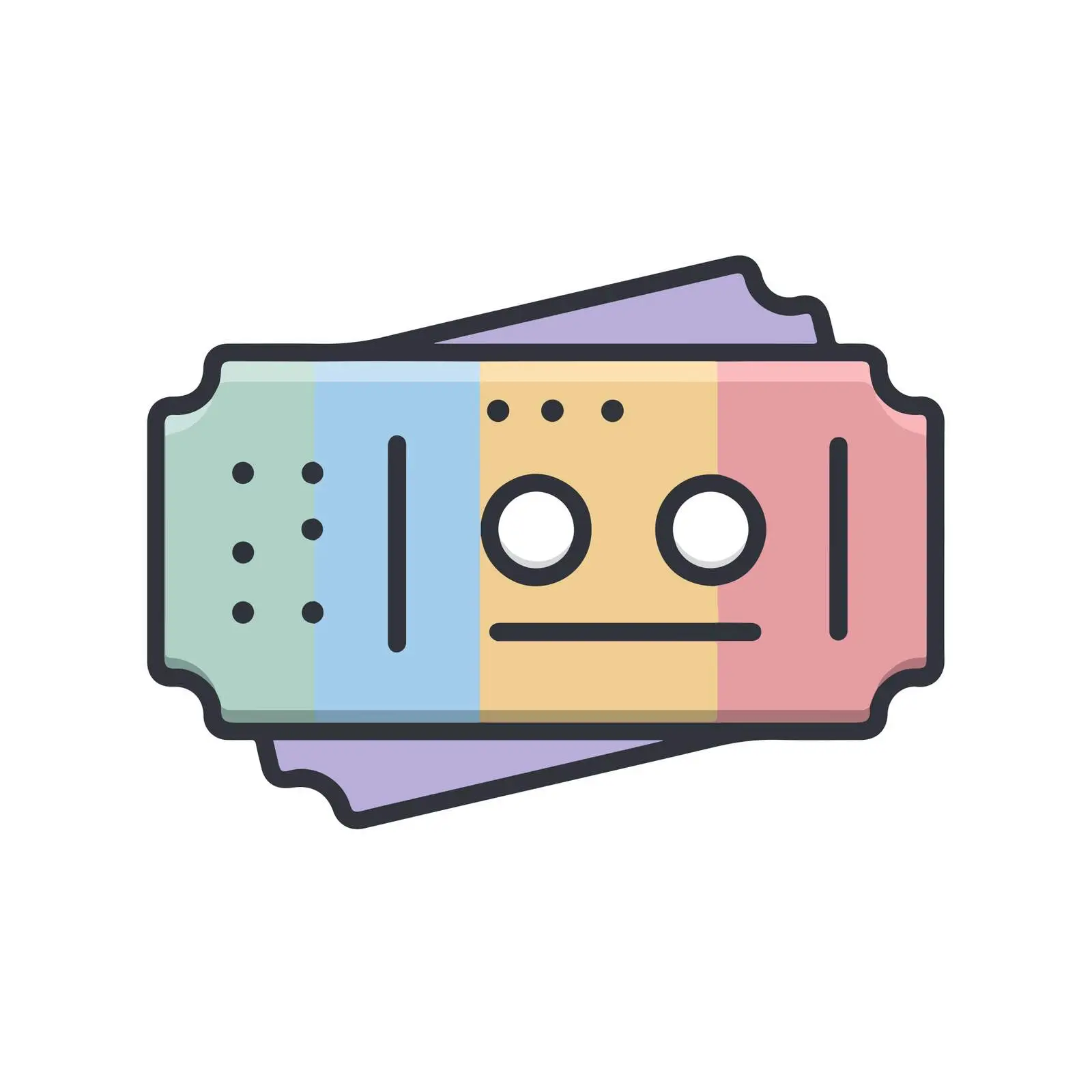 Minimal Ticket Icon Design — free download from Dotvec