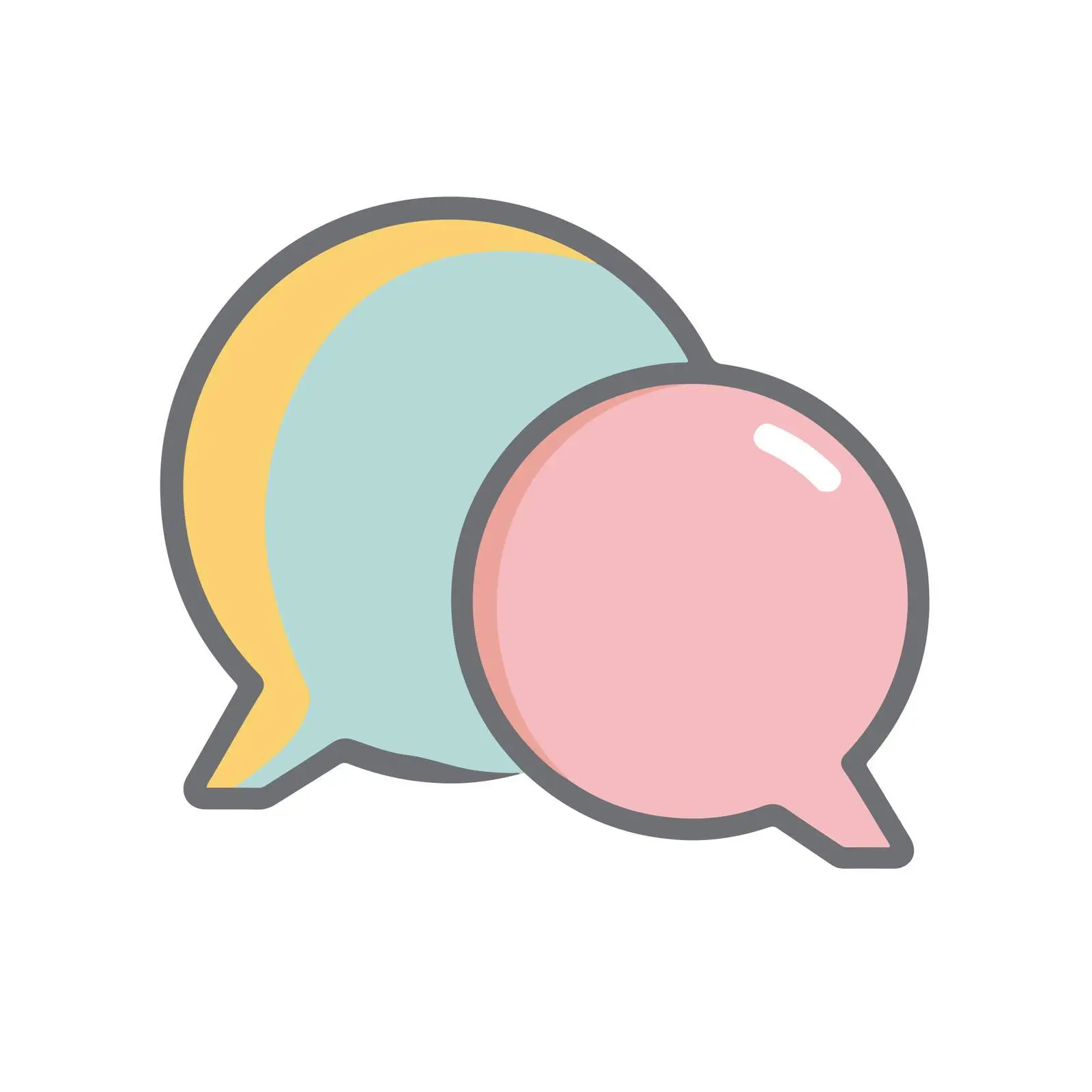 Modern Chat Bubble Icon — free download from Dotvec