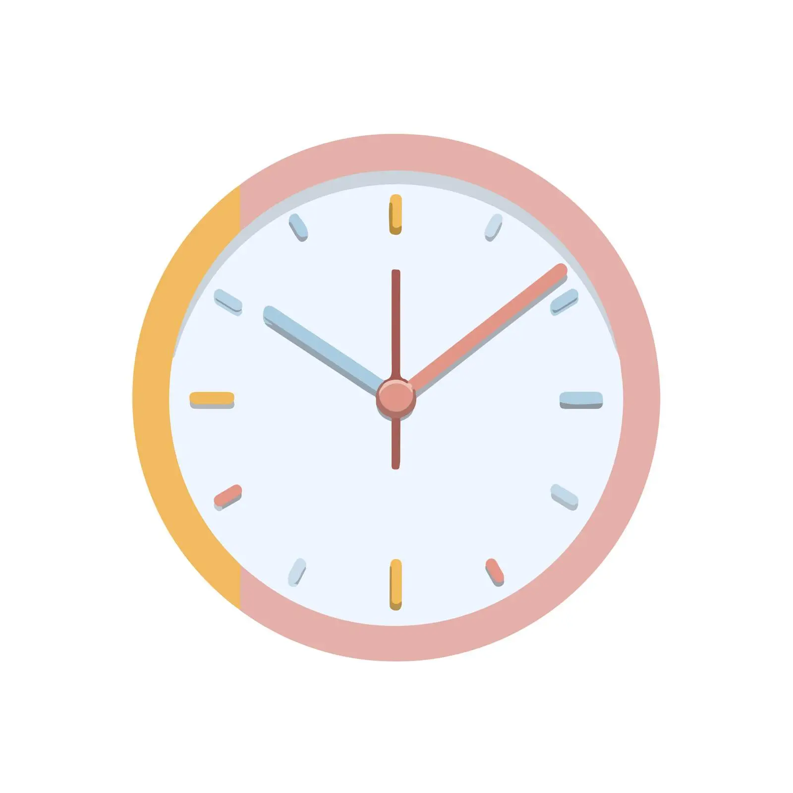 Modern Clock Flat Icon — free download from Dotvec