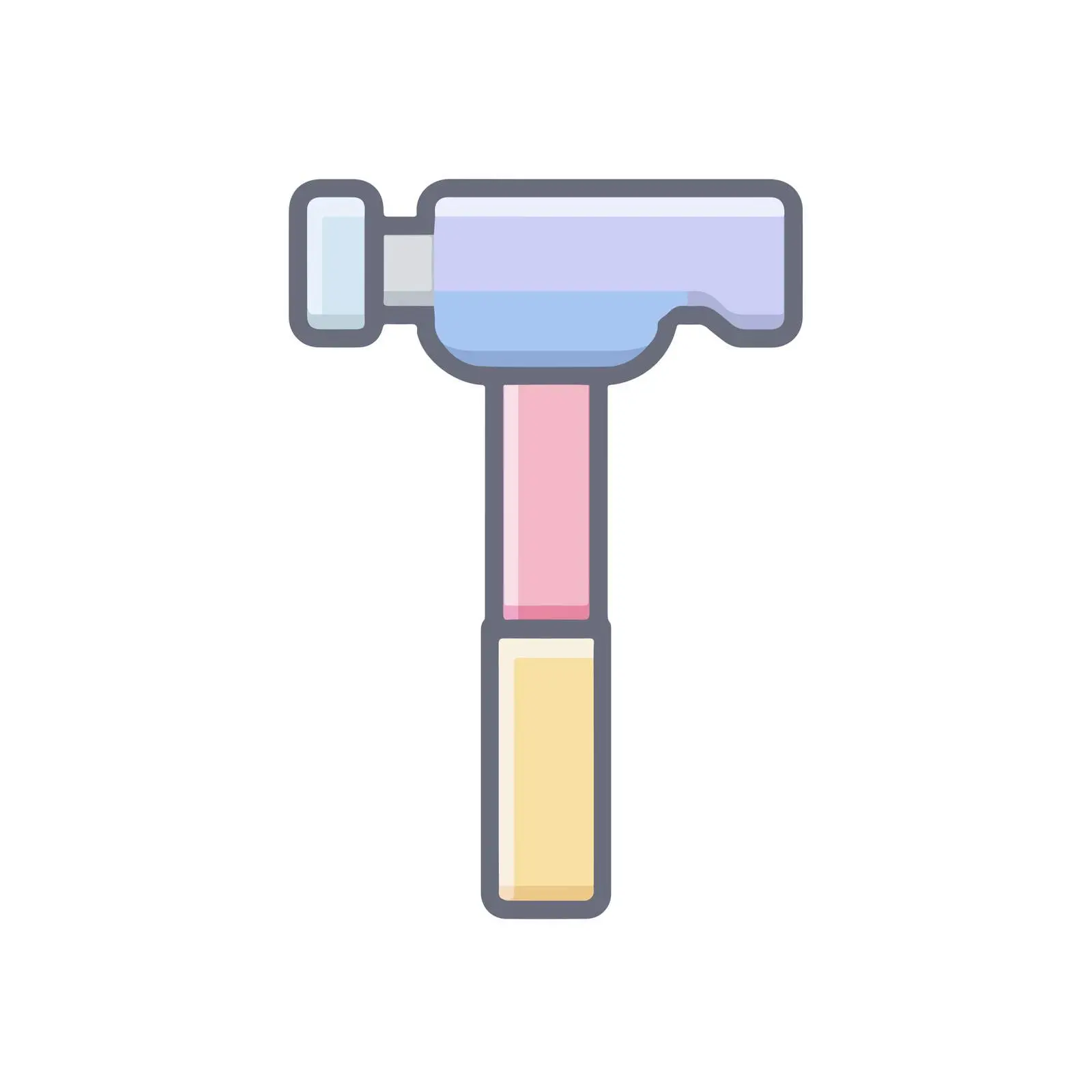 Modern Hammer Icon — free download from Dotvec