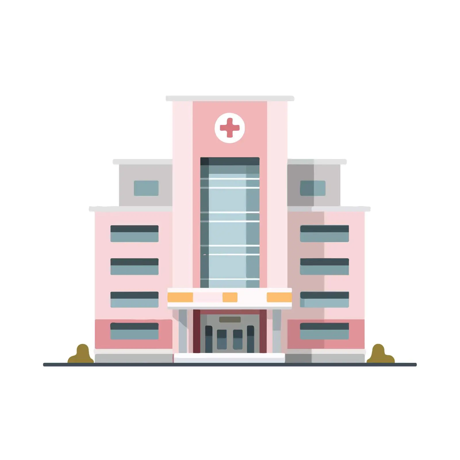 Modern Hospital Icon — free download from Dotvec