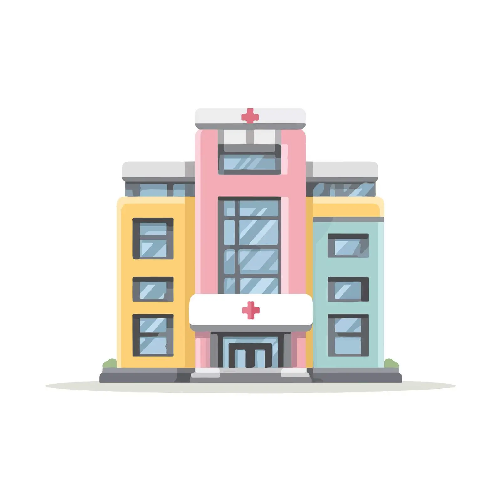 Modern Hospital Icon — free download from Dotvec