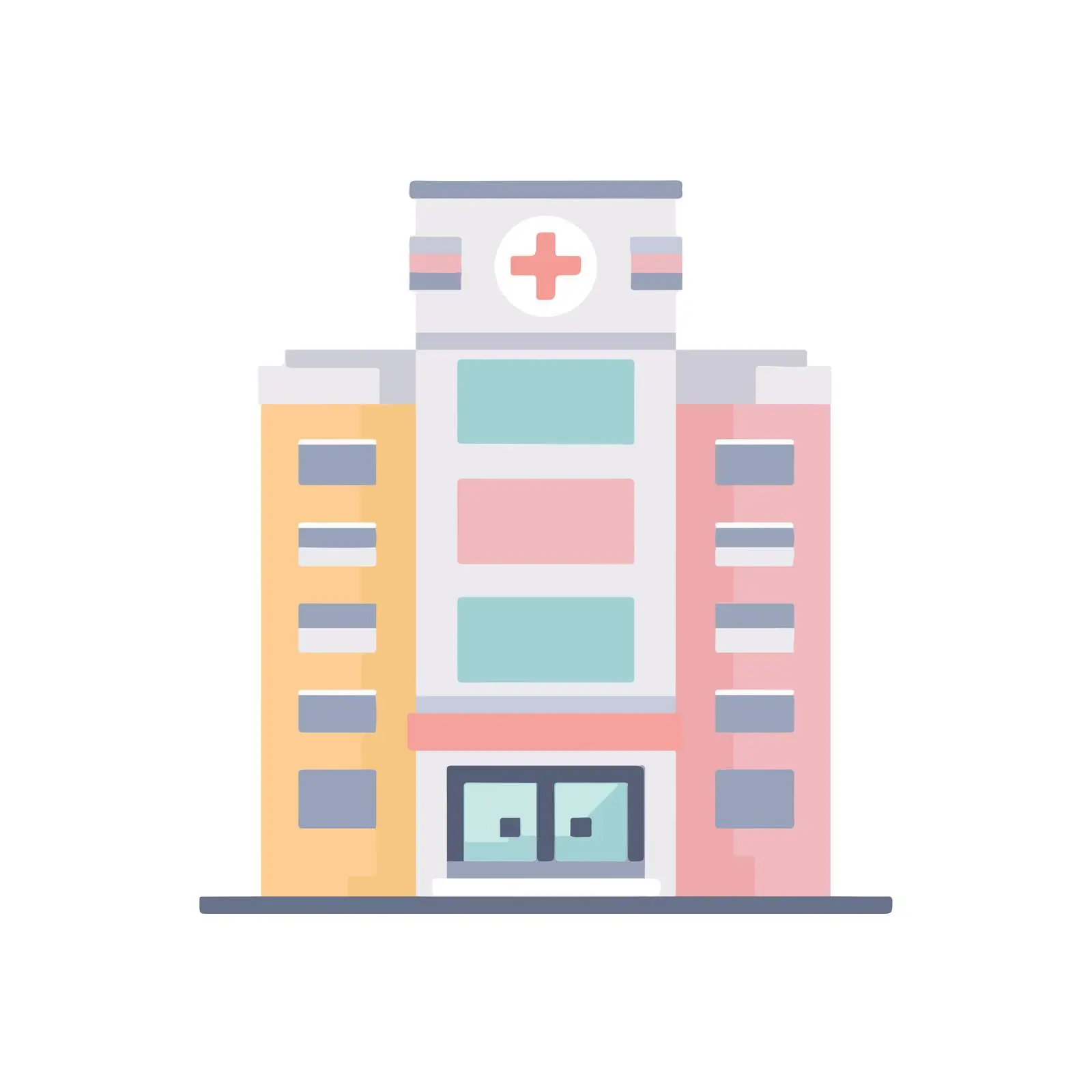 Modern Hospital Icon Design — free download from Dotvec