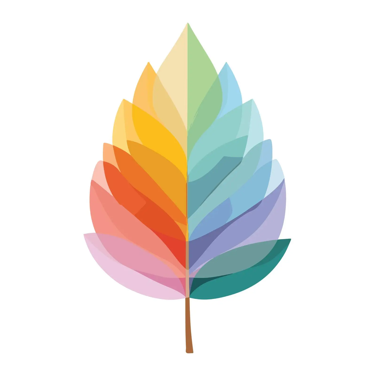 Modern Leaf Icon Design — free download from Dotvec
