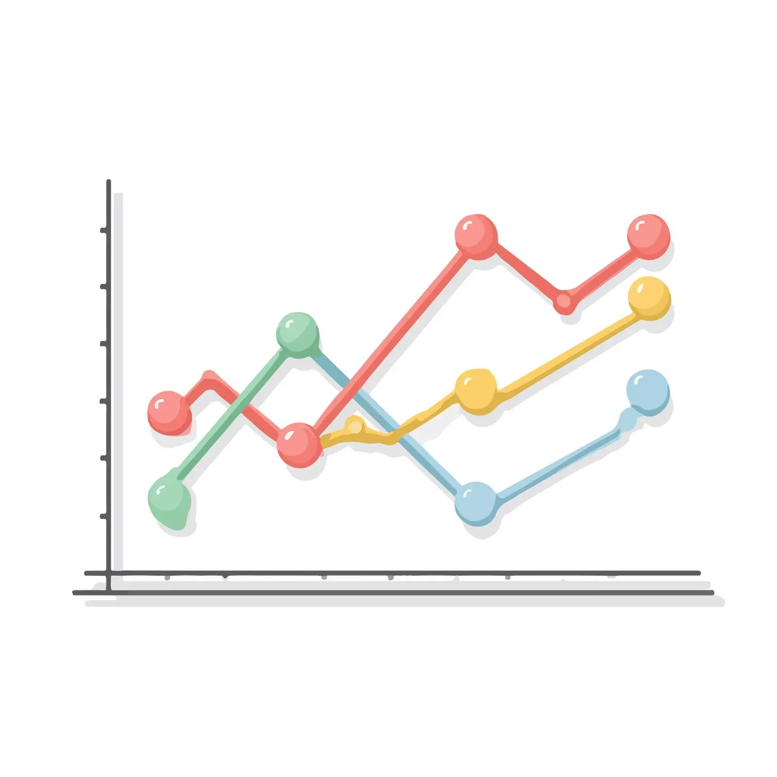Modern Line Chart Icon Design — free download from Dotvec