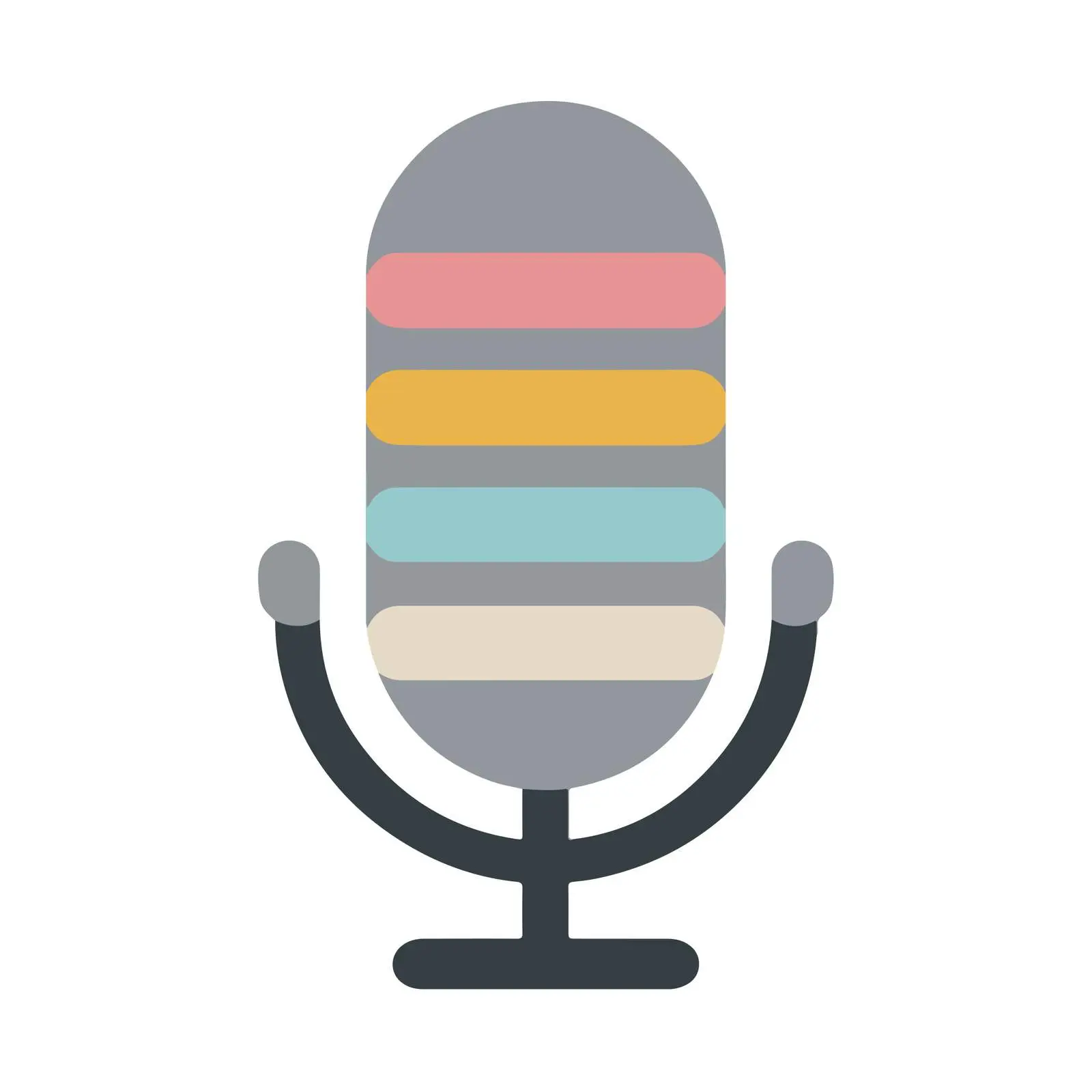 Modern Microphone Icon Design — free download from Dotvec