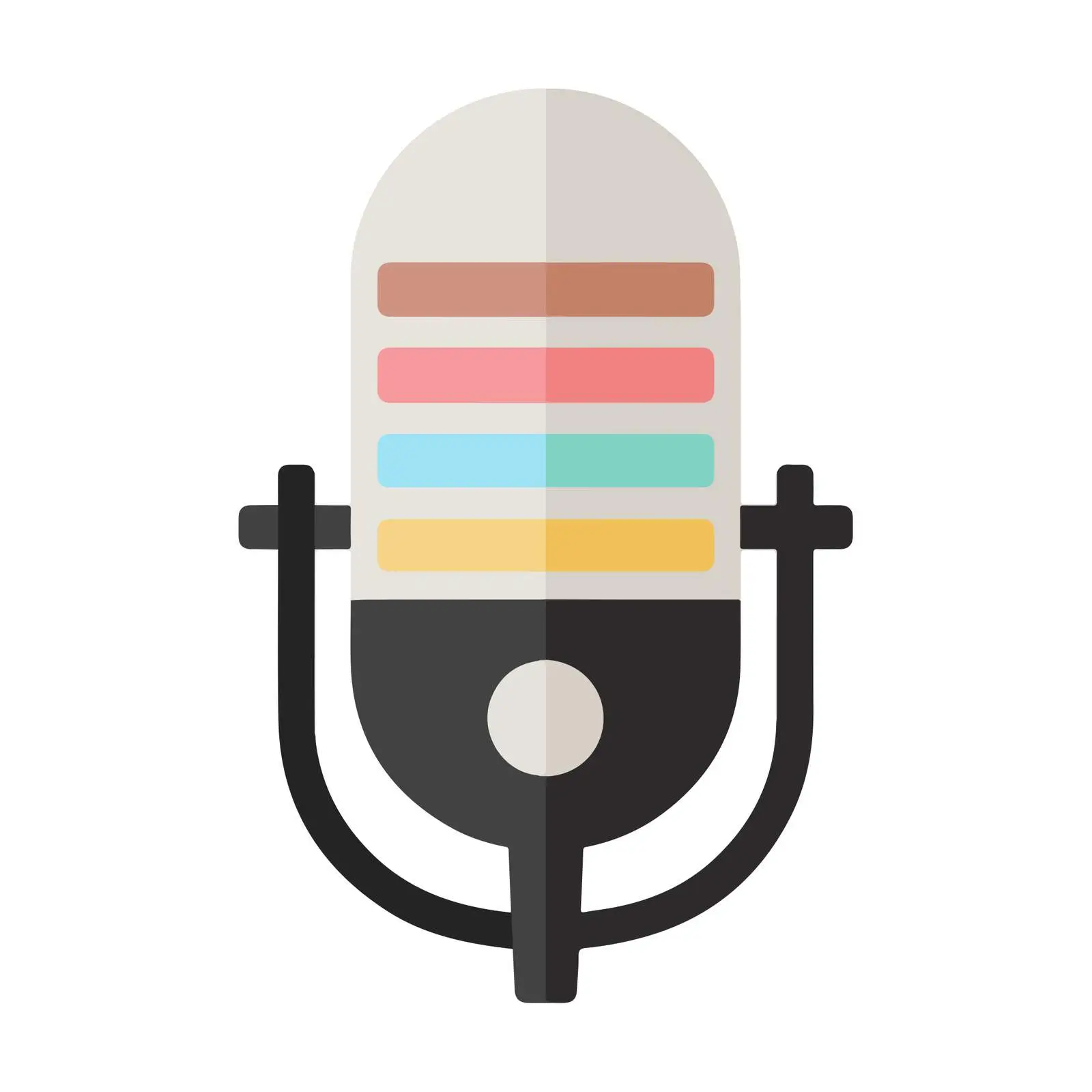 Modern Microphone Icon Design — free download from Dotvec