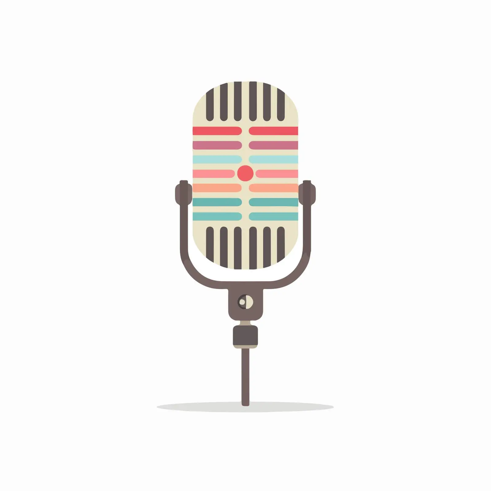 Minimalist Microphone Icon — free download from Dotvec