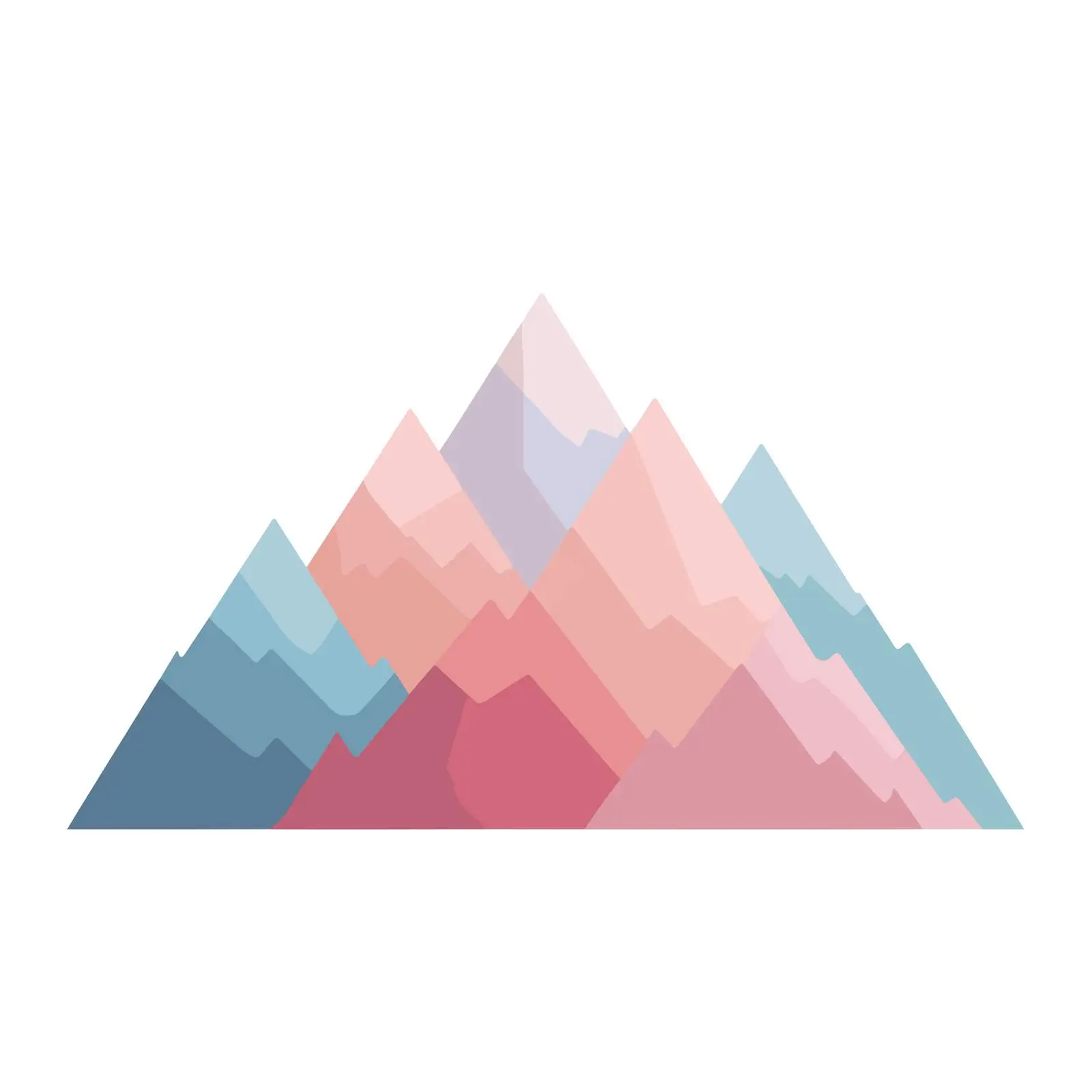Minimalist Mountain Icon Vector Illustration — free download from Dotvec