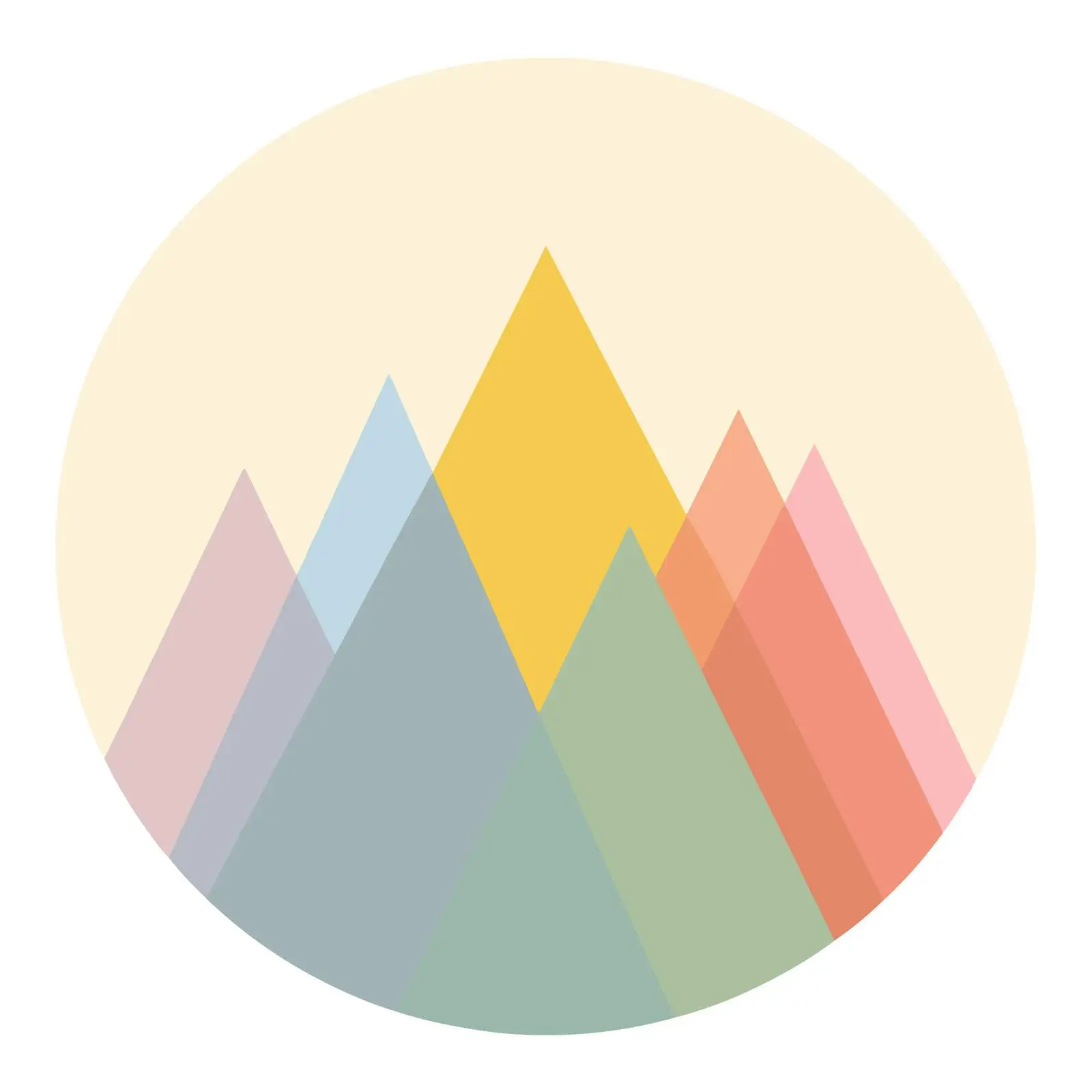 Modern Mountain Minimalist Icon — free download from Dotvec