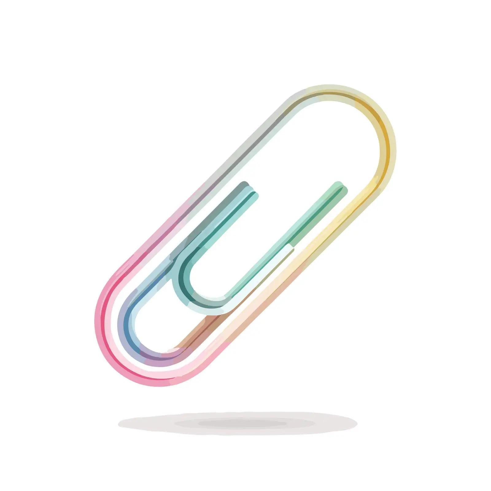 Modern Paperclip Icon Minimalist Vector Style — free download from Dotvec