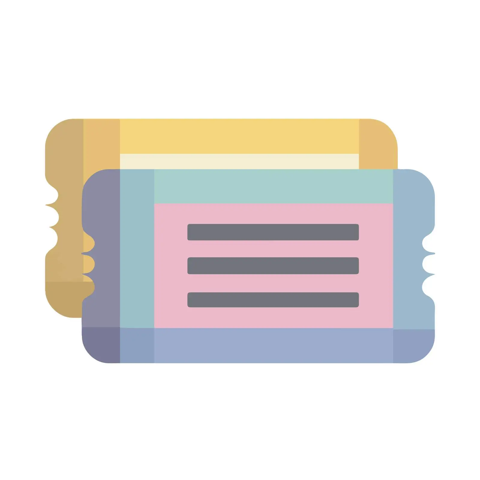 Modern Ticket Icon Design – free ticket image from Dotvec