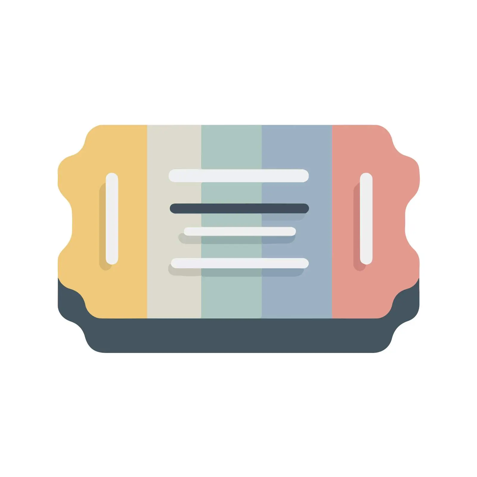 Modern Ticket Minimalist Vector Icon – free ticket image from Dotvec
