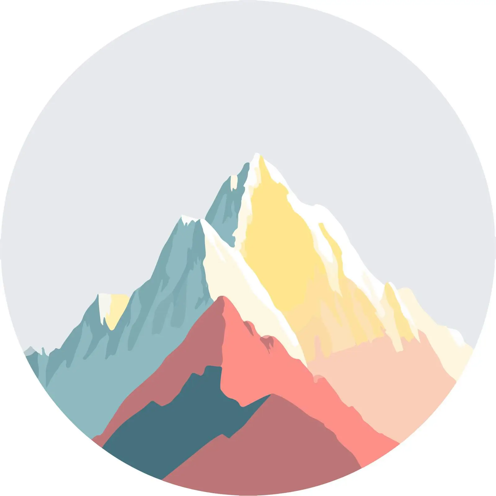 Minimalist Mountain Icon — free download from Dotvec