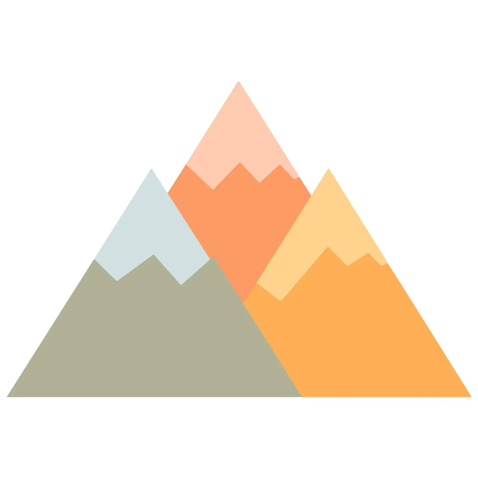 Minimalist Mountain Icon Vector Design — free download from Dotvec