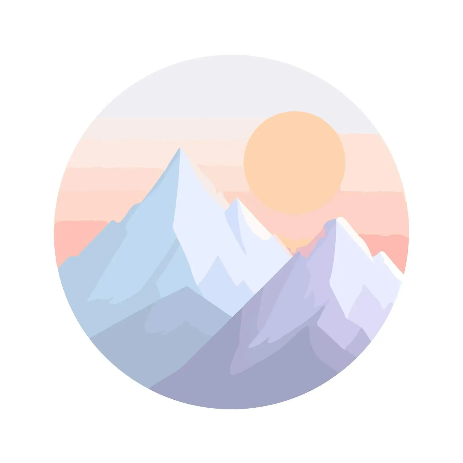 Minimalist Mountain Icon Design — free download from Dotvec