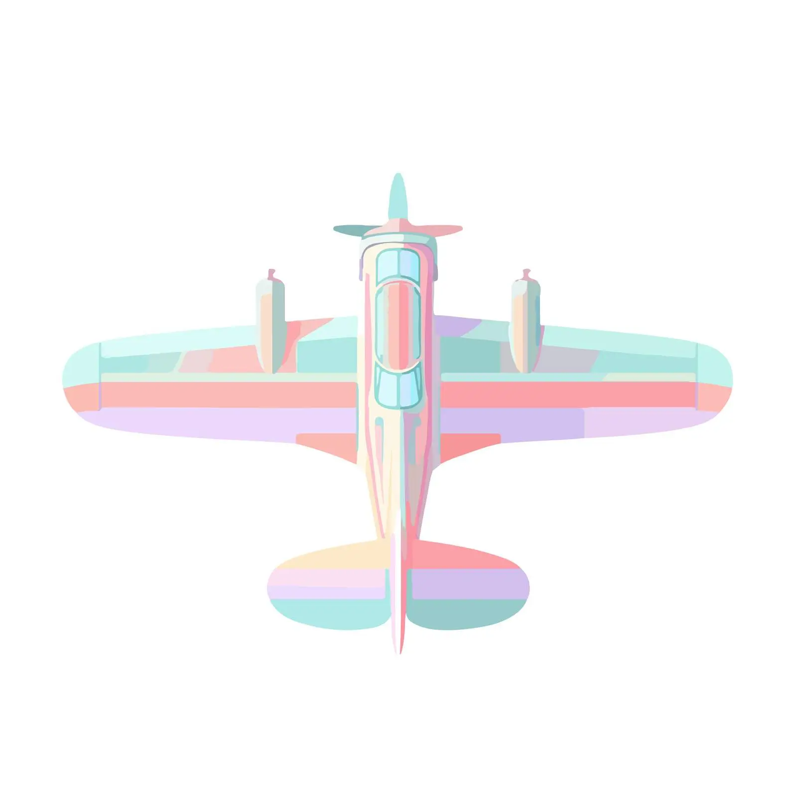 Neon Airplane Icon — free download from Dotvec
