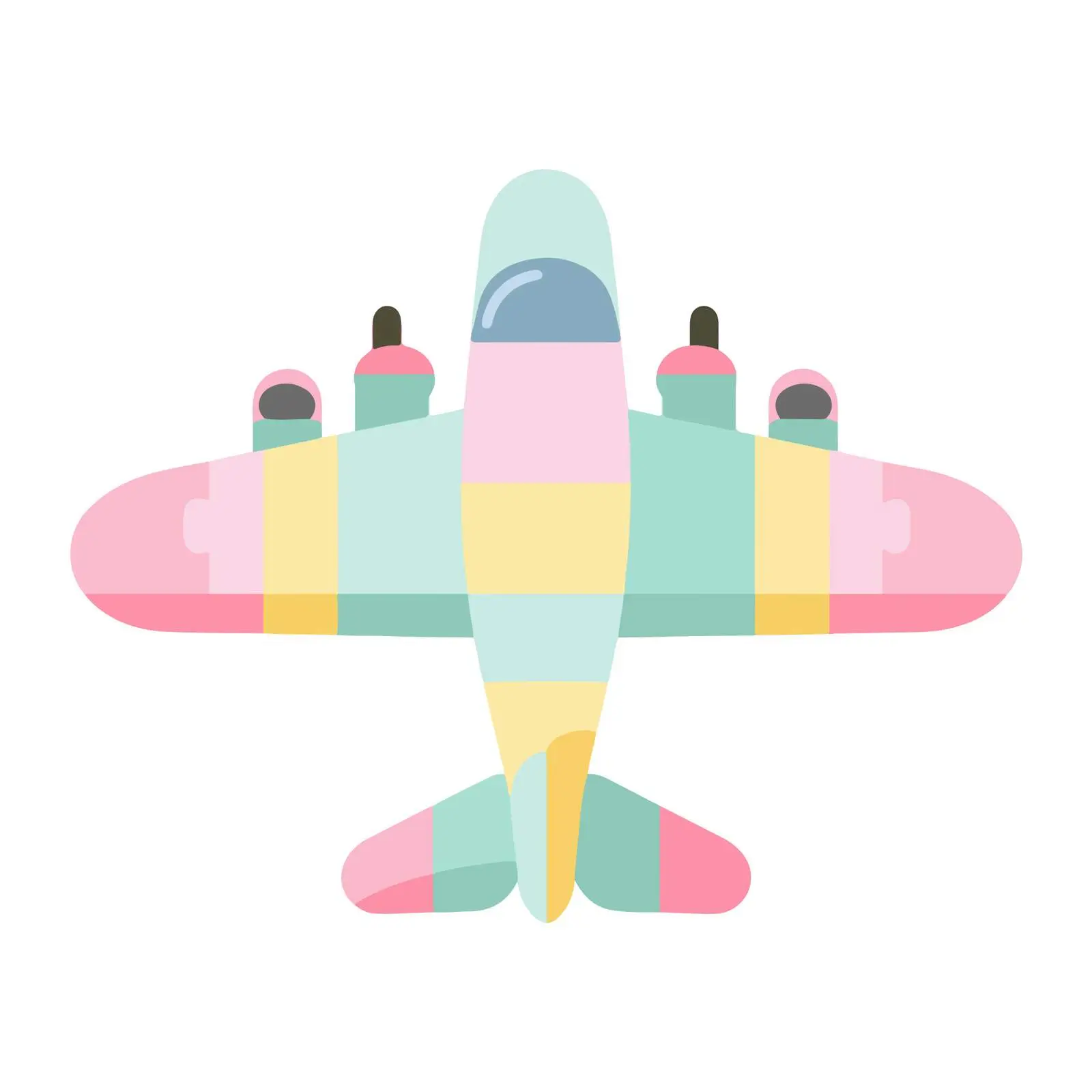 Neon Airplane Icon — free download from Dotvec