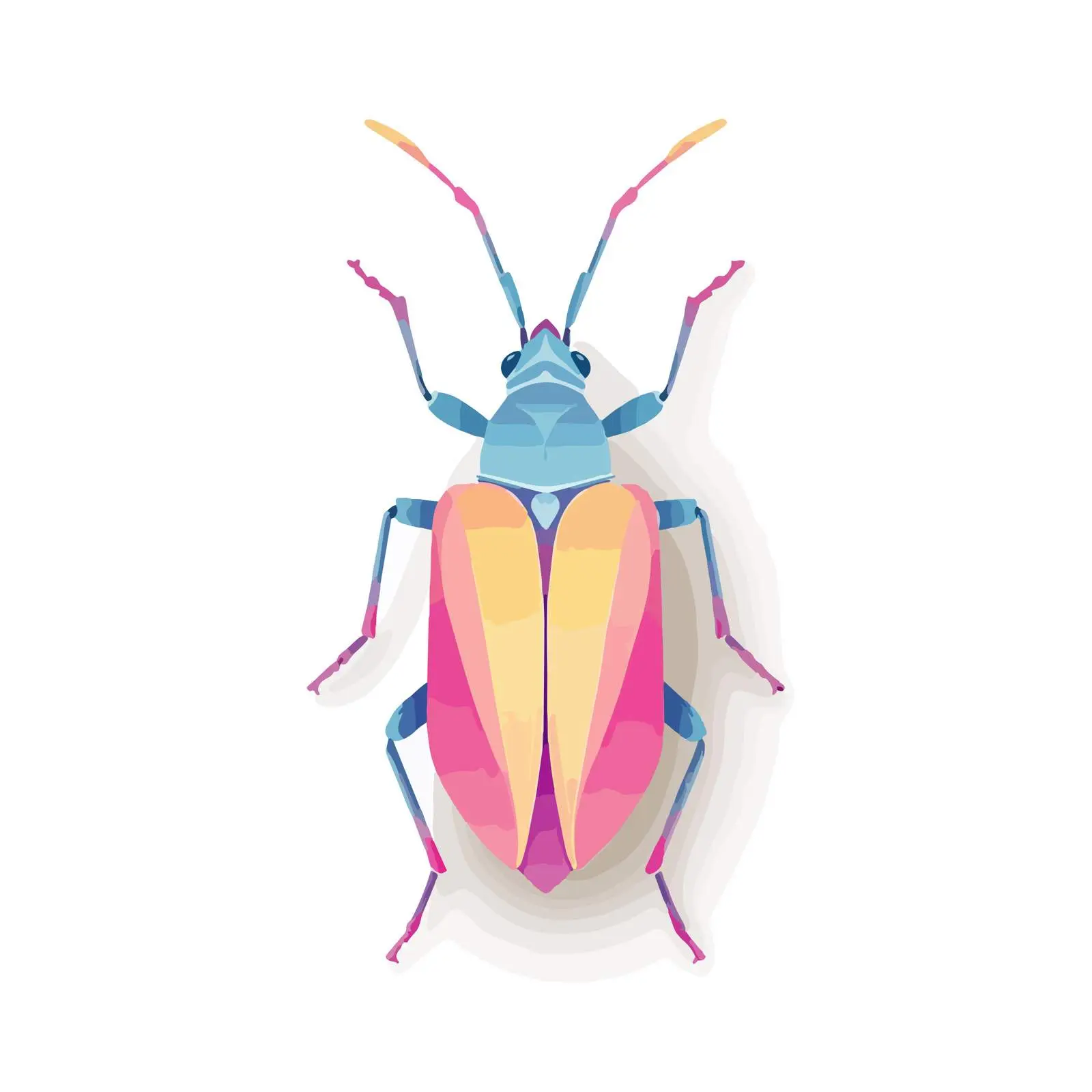 Neon Bug Vector Icon — free download from Dotvec