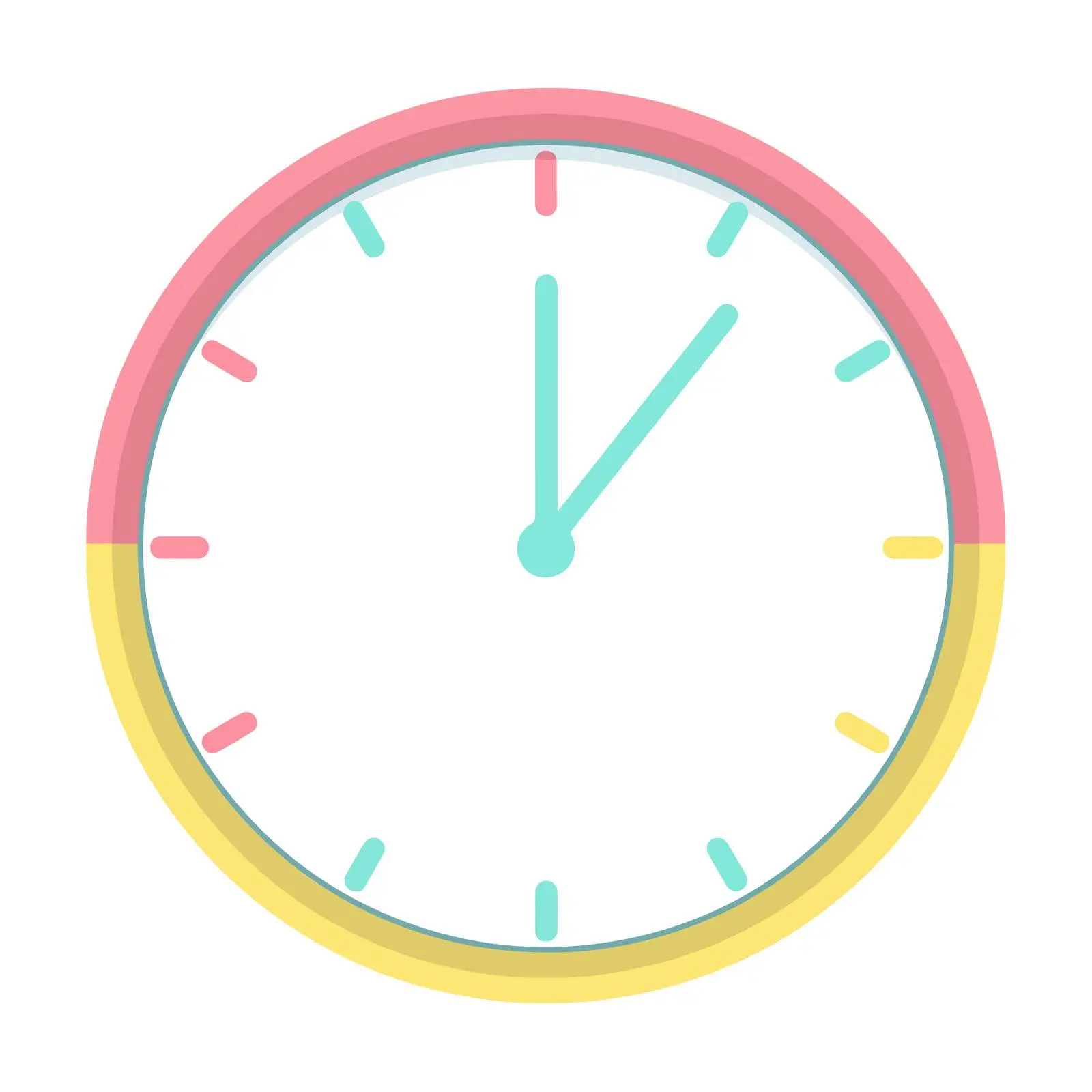 Neon Clock Icon Design — free download from Dotvec