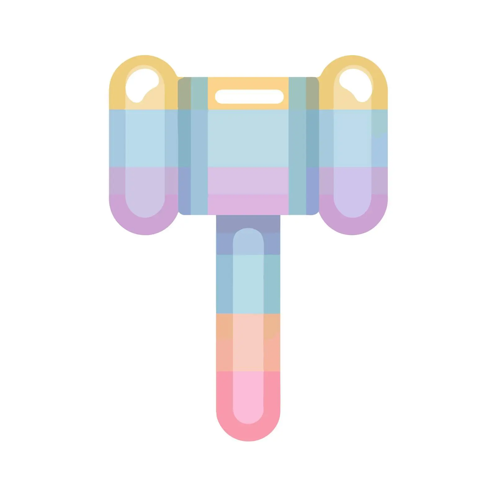Neon Gavel Icon Minimalist Vector Style — free download from Dotvec