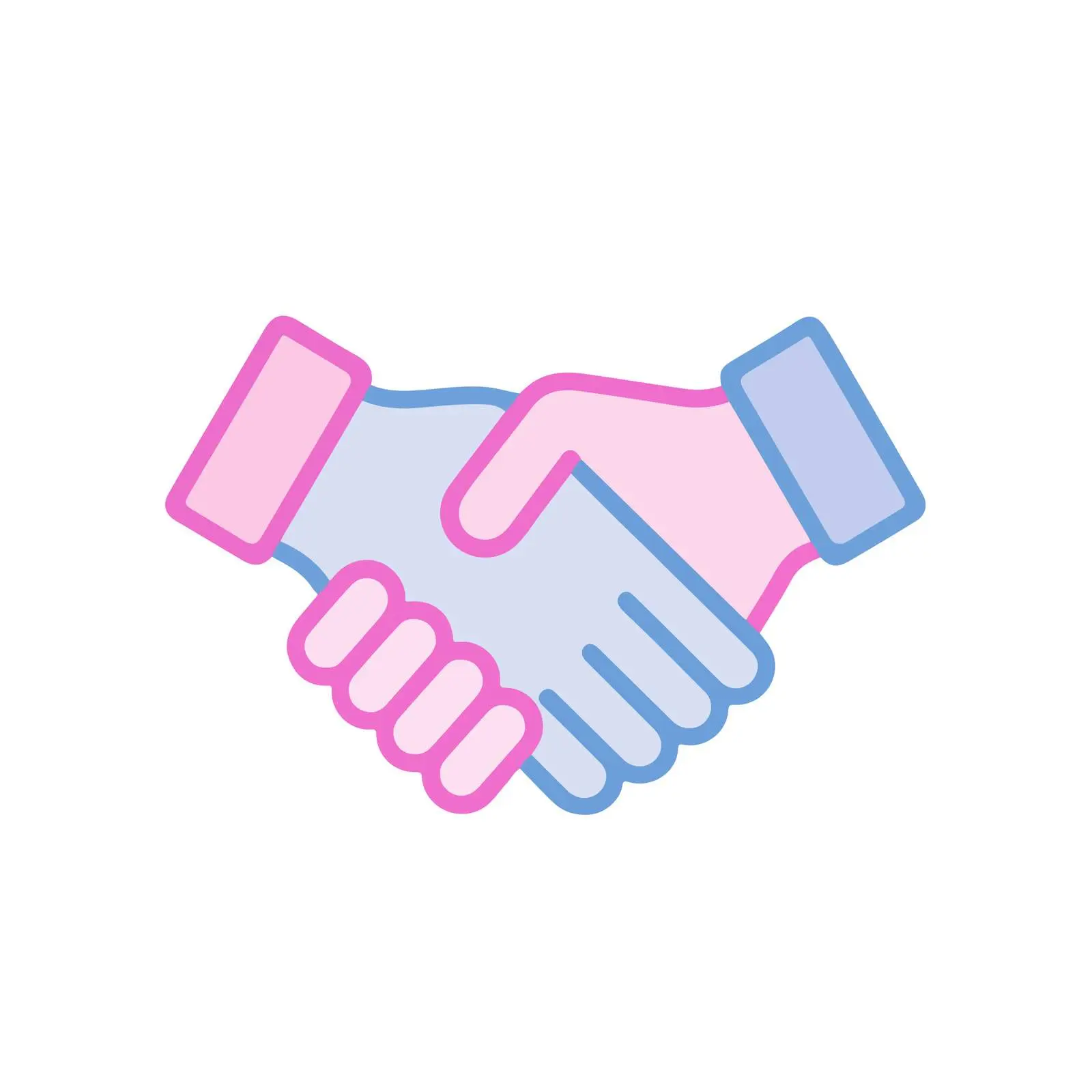 Neon Handshake Icon — free download from Dotvec
