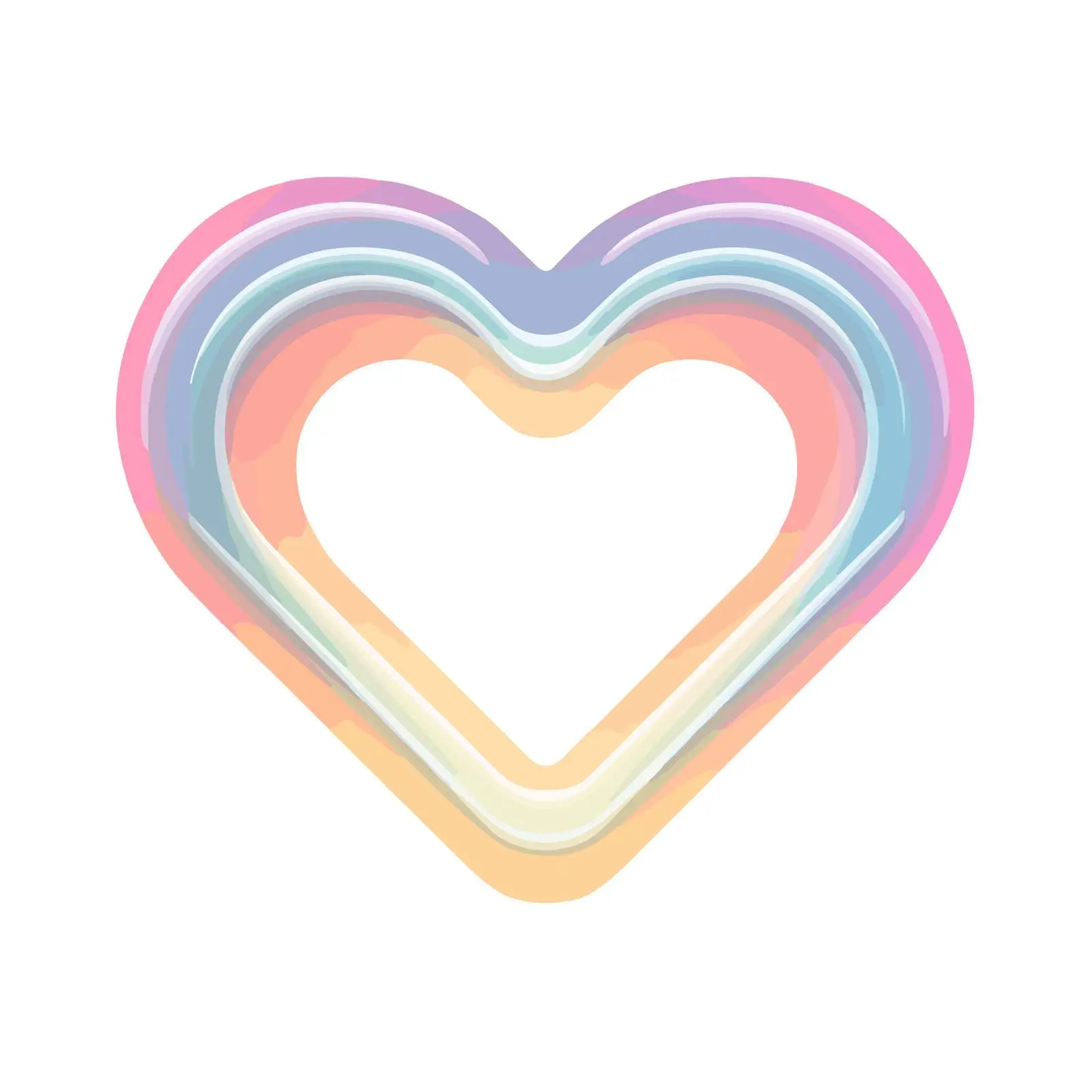 Neon Heart Icon Design — free download from Dotvec