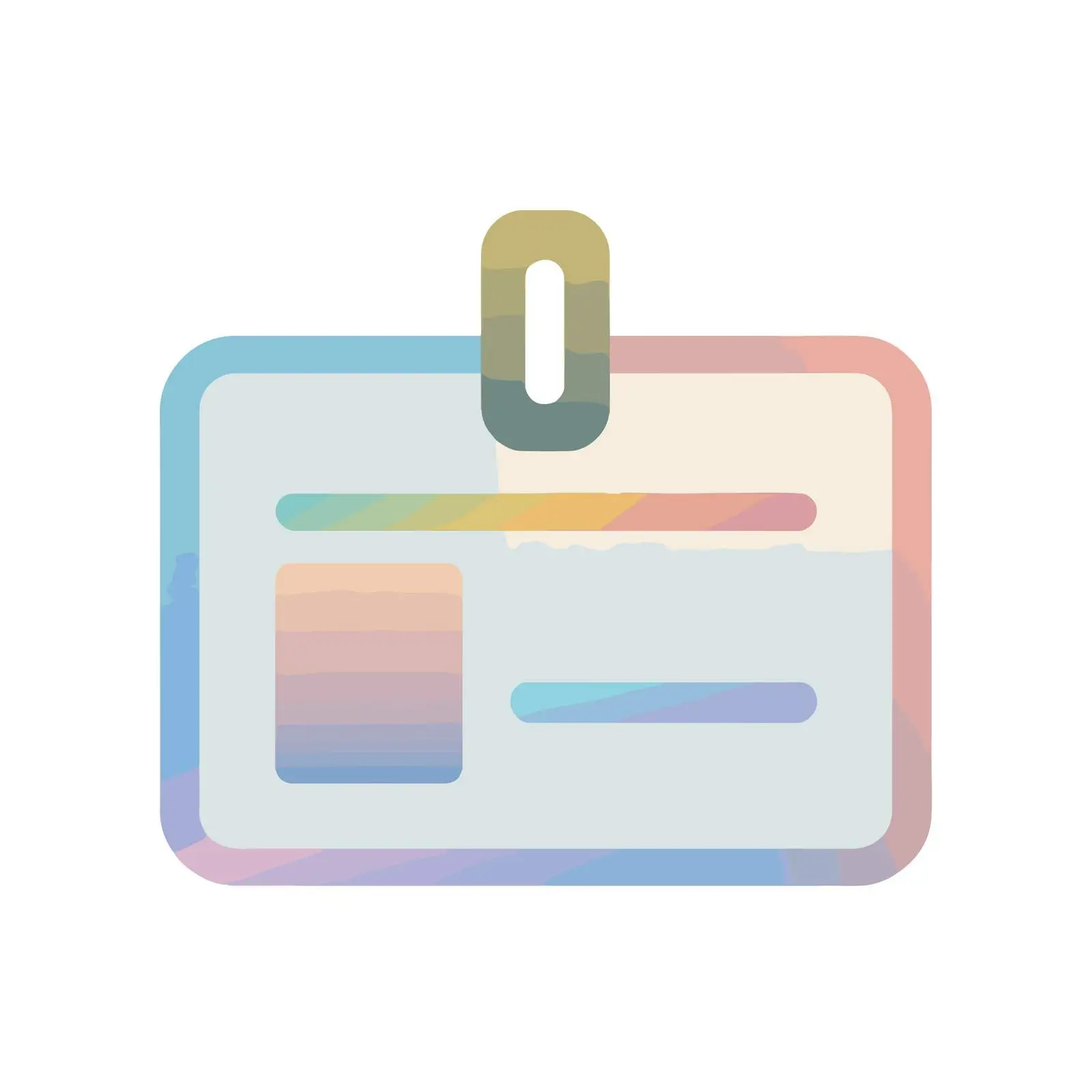Neon ID Card Icon — free download from Dotvec