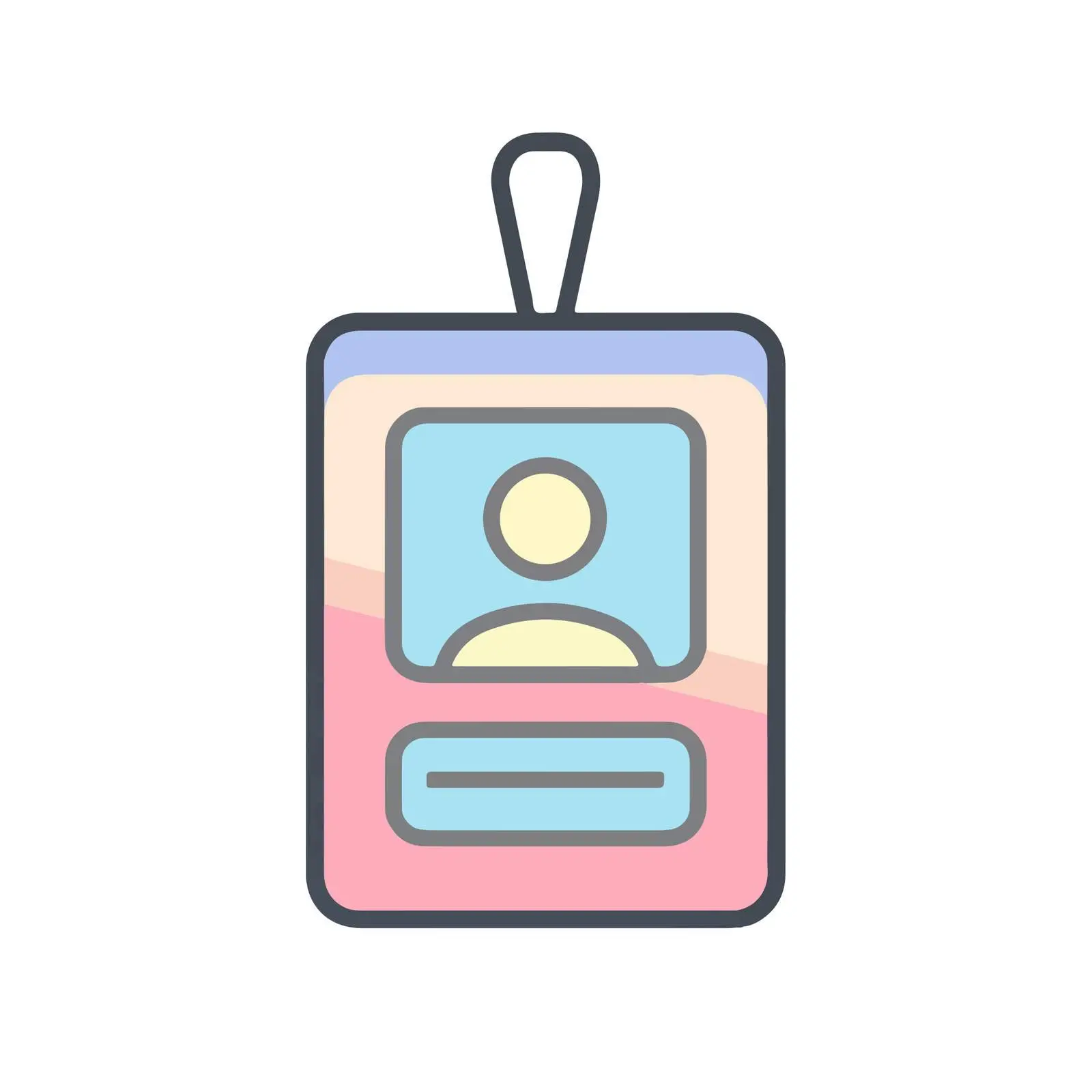 Neon ID Card Icon — free download from Dotvec