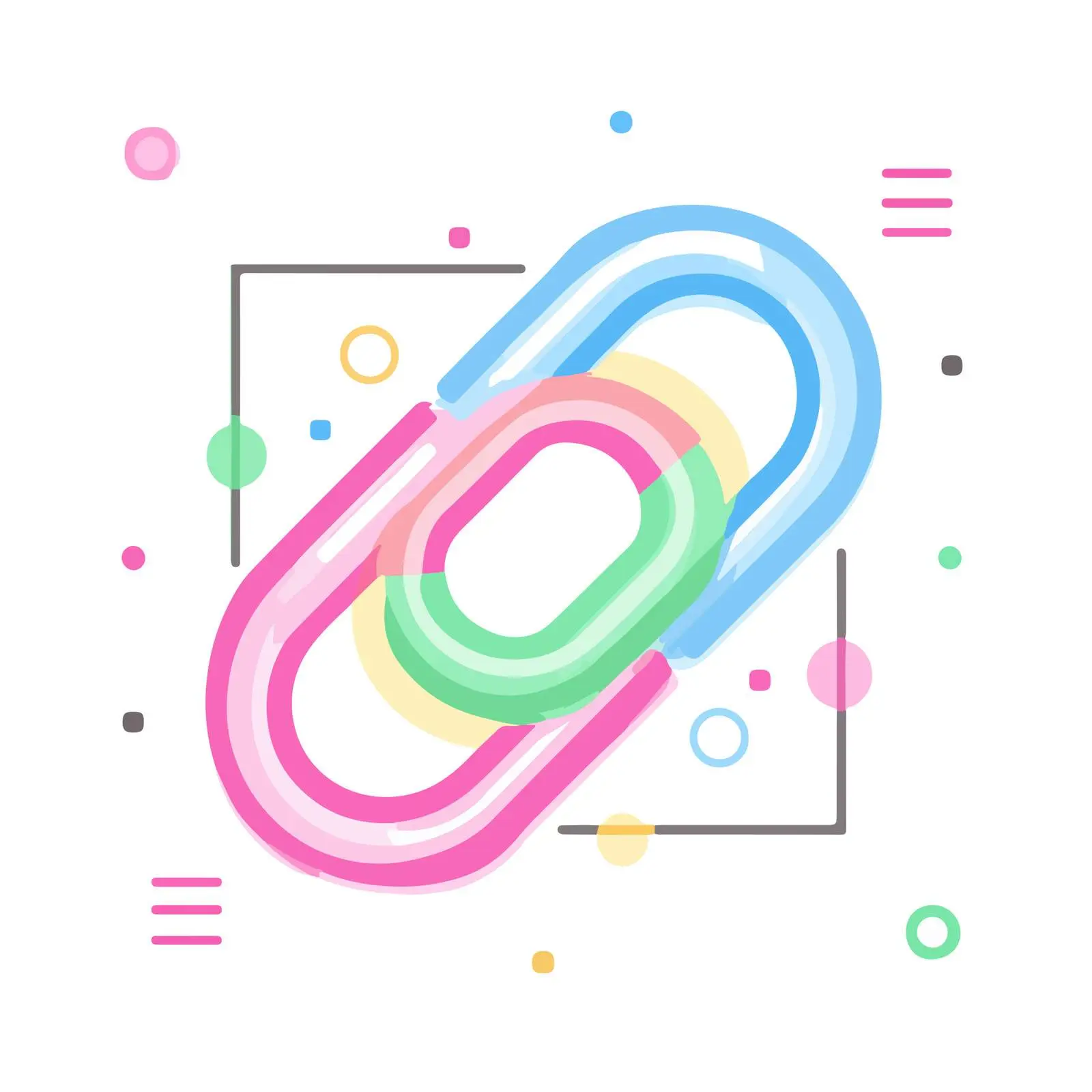 Neon Link Icon Design — free download from Dotvec