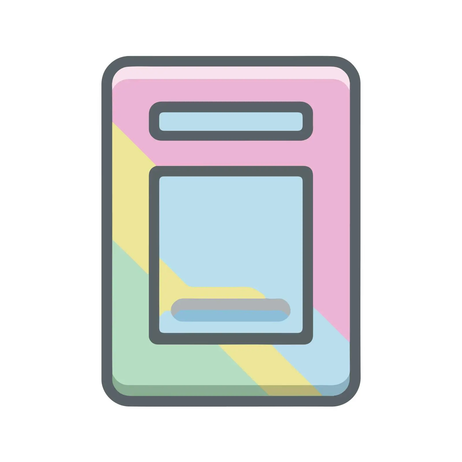 Neon Passport Icon — free download from Dotvec