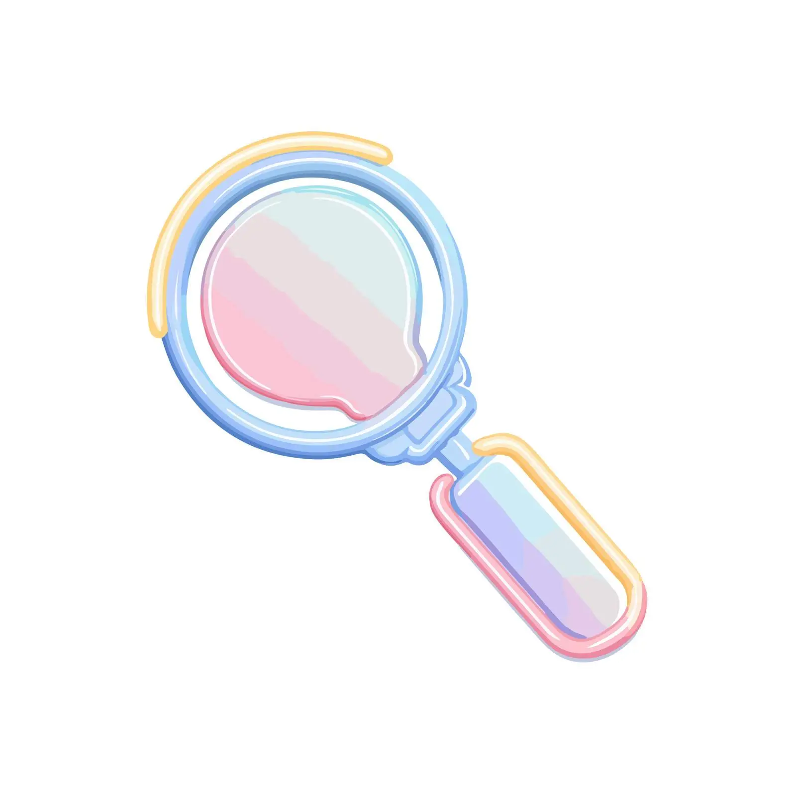 Neon Search Icon Vector Design — free download from Dotvec