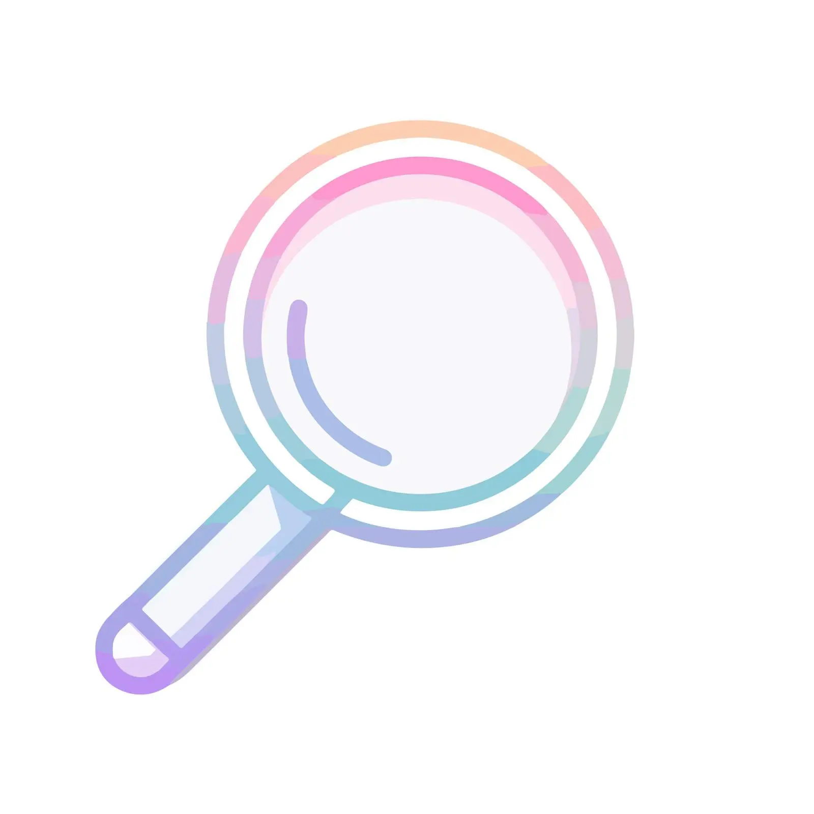 Neon Search Icon Vector Design Style — free download from Dotvec