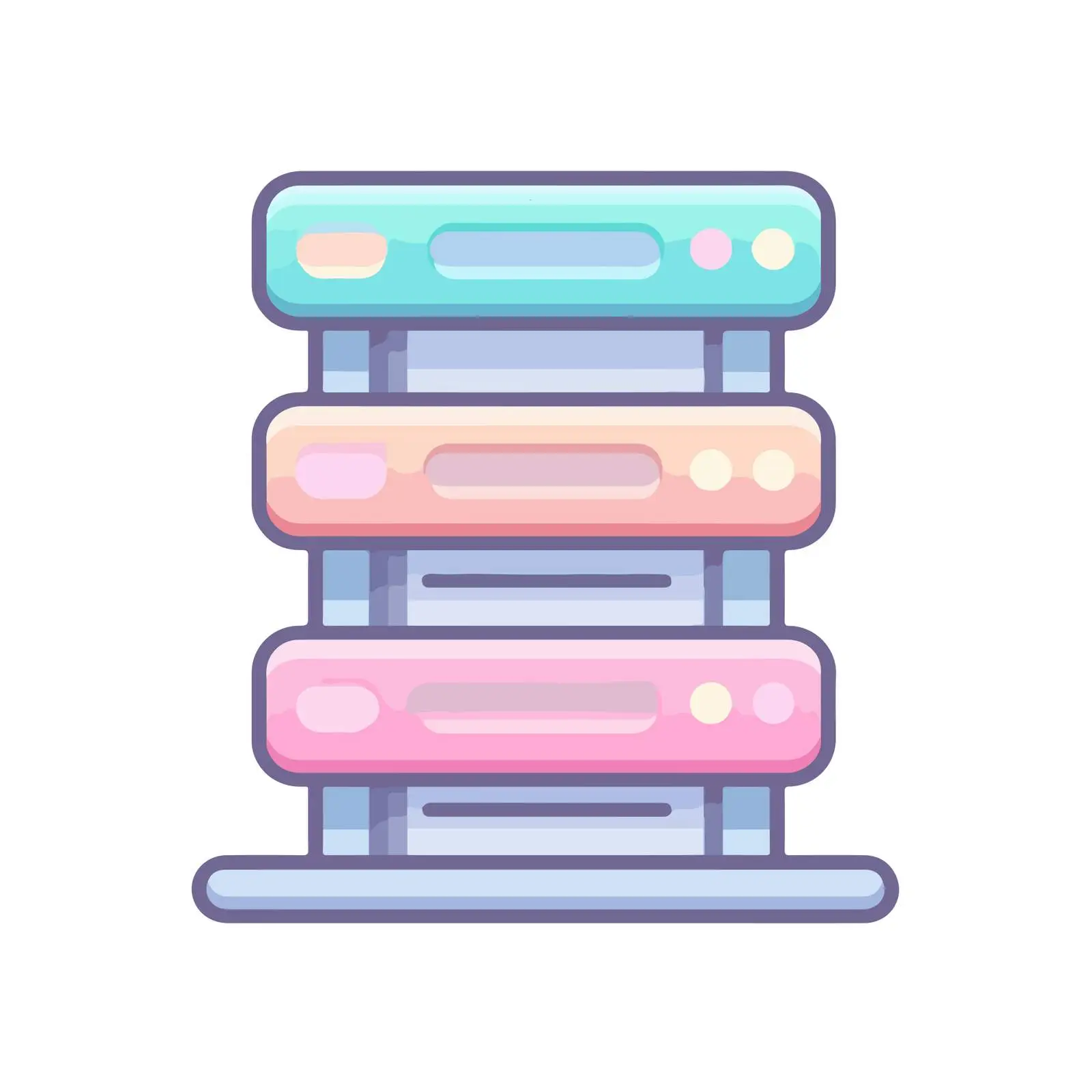 Minimalist Neon Server Icon — free download from Dotvec