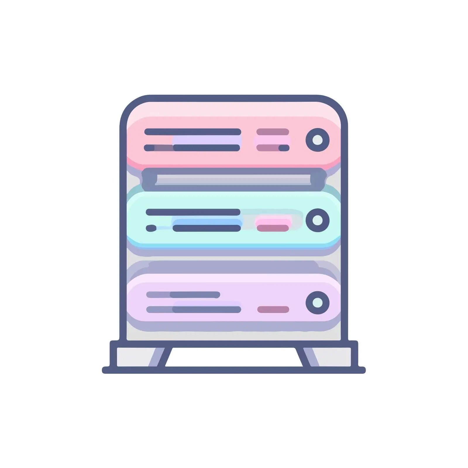 Neon Server Icon — free download from Dotvec