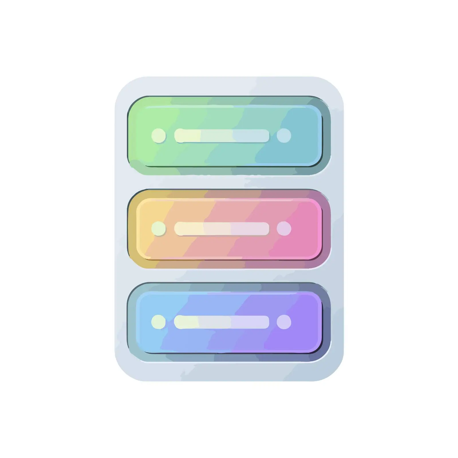 Neon Server Icon Minimalist Style — free download from Dotvec
