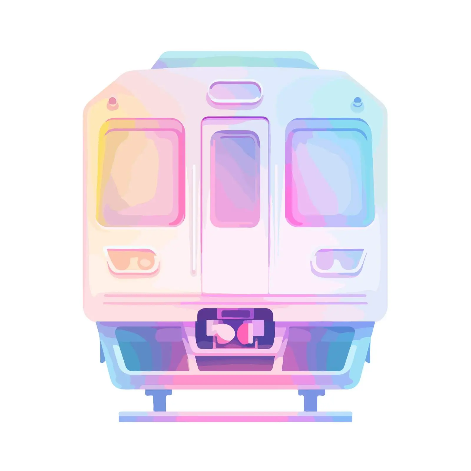 Neon Train Icon Design — free download from Dotvec