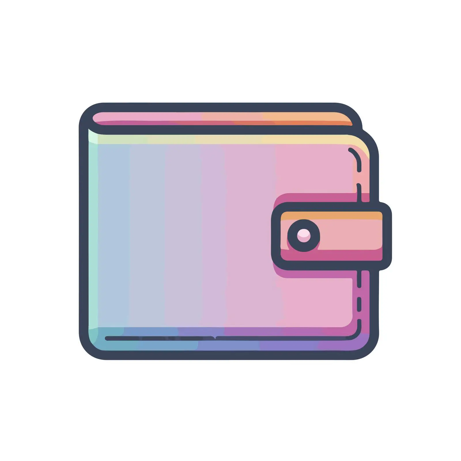 Neon Wallet Icon Minimalist Design — free download from Dotvec