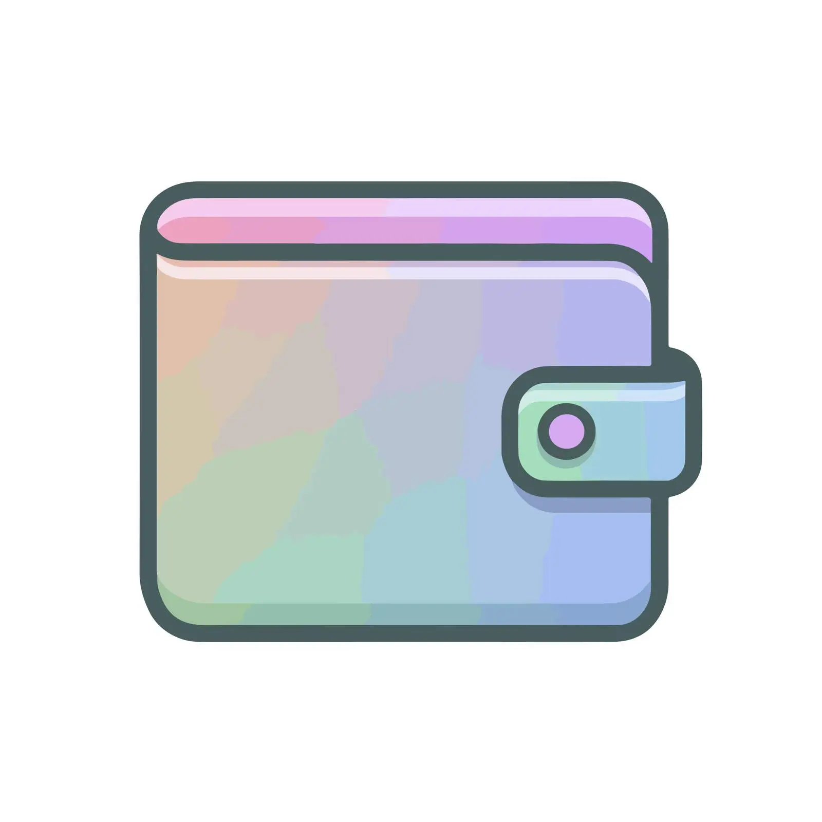 Neon Wallet Icon Design — free download from Dotvec