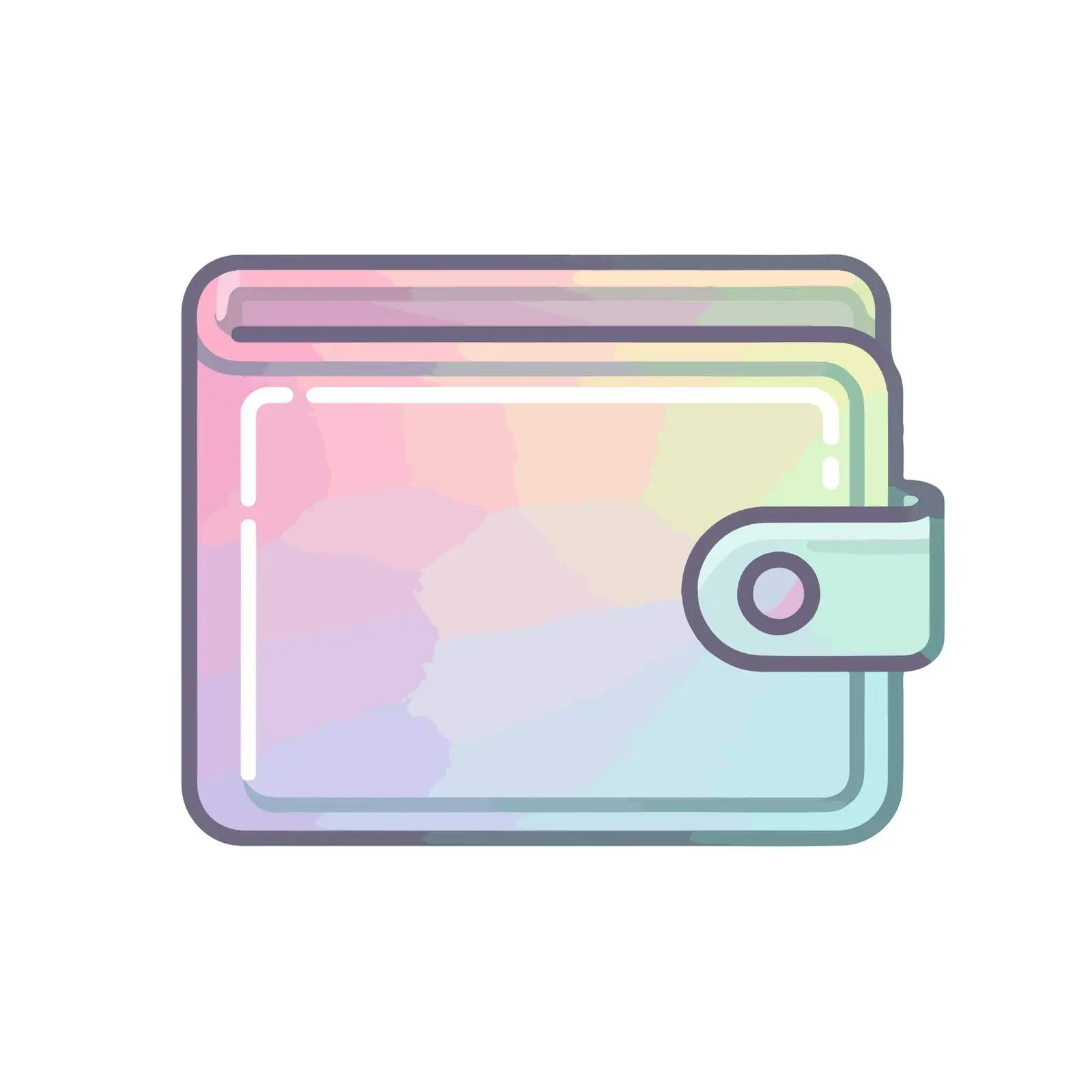 Neon Wallet Icon Design — free download from Dotvec