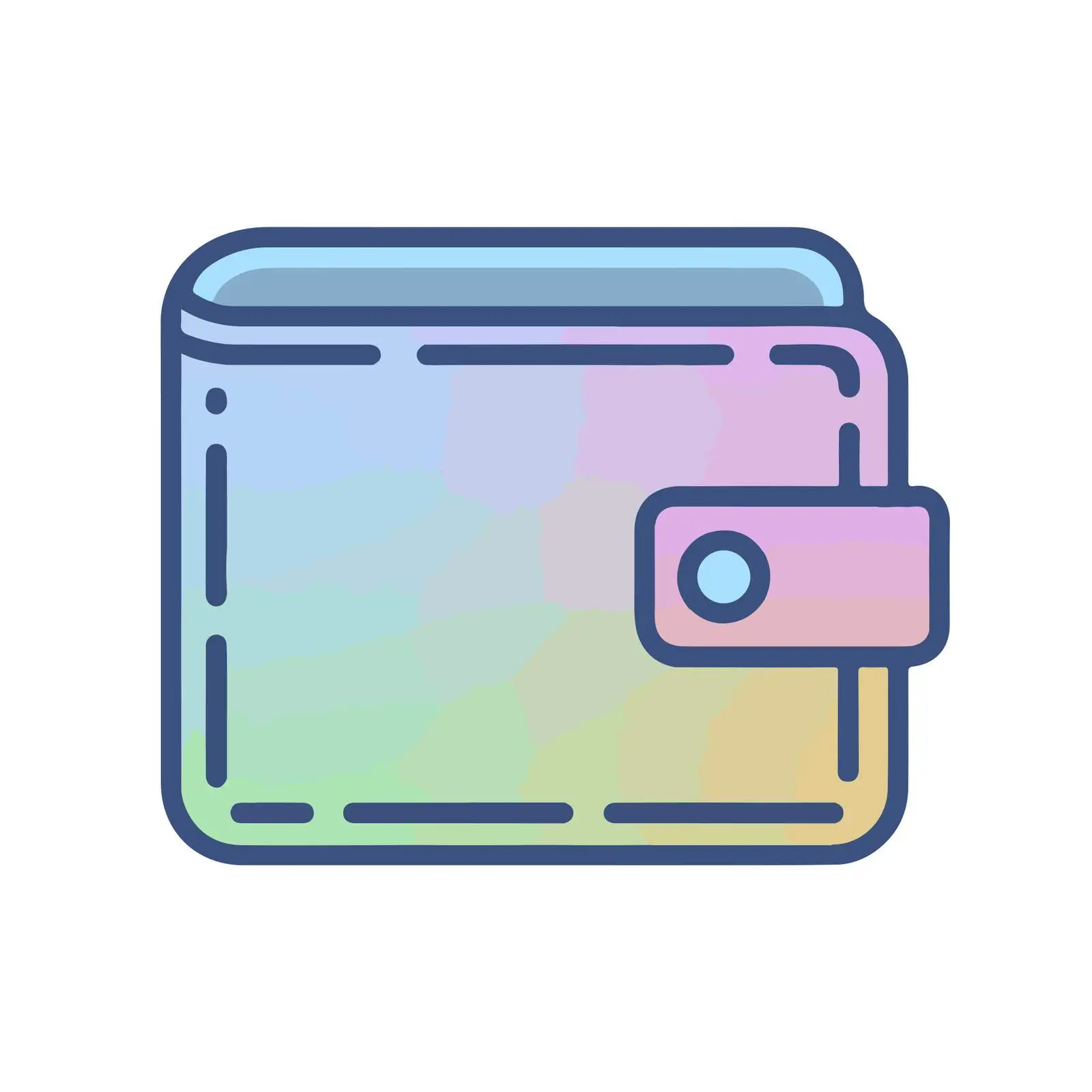 Neon Wallet Icon — free download from Dotvec